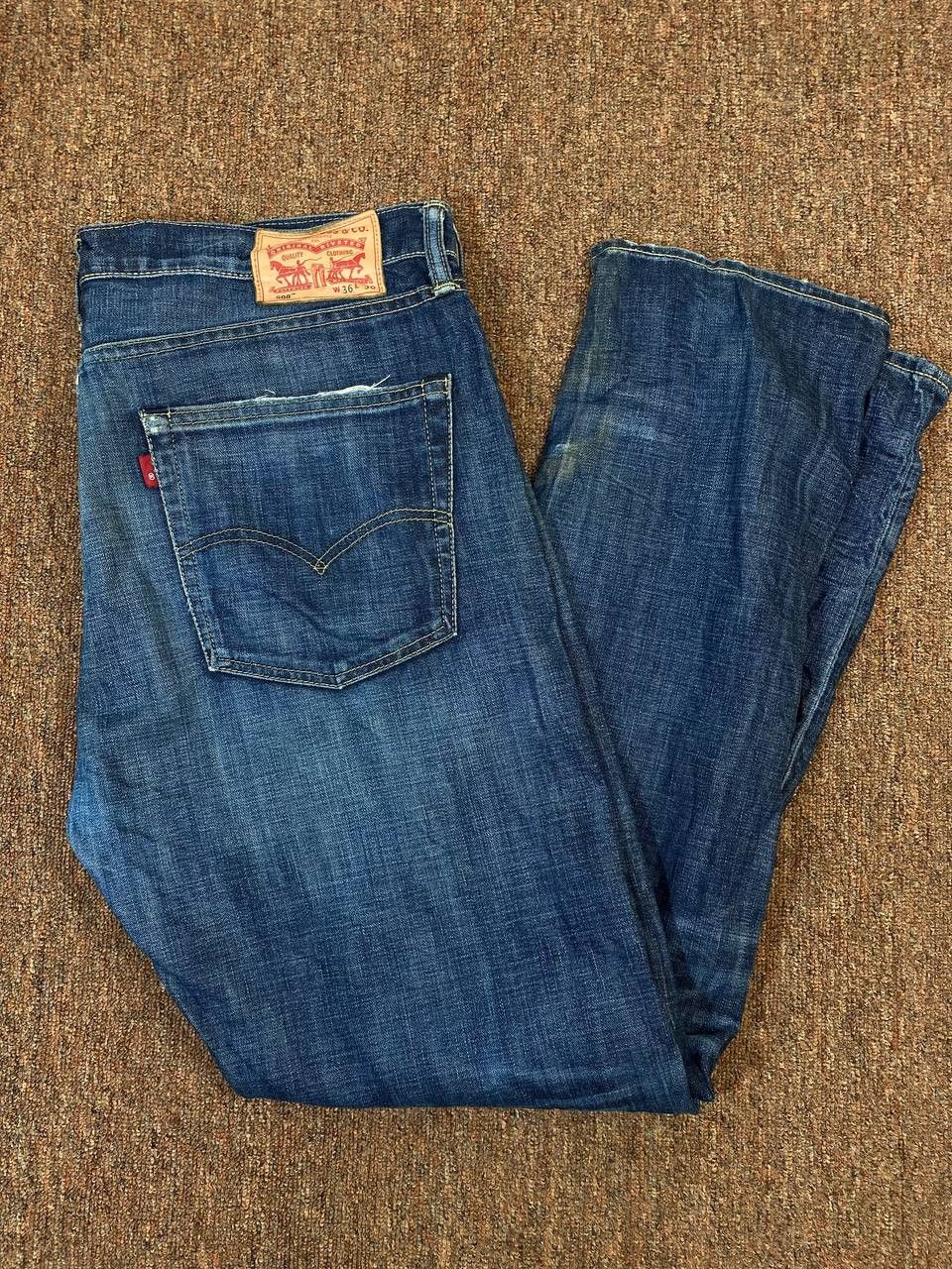 Levi's levis 508 regular tapered distressed denim Size US 39 - 3 Thumbnail