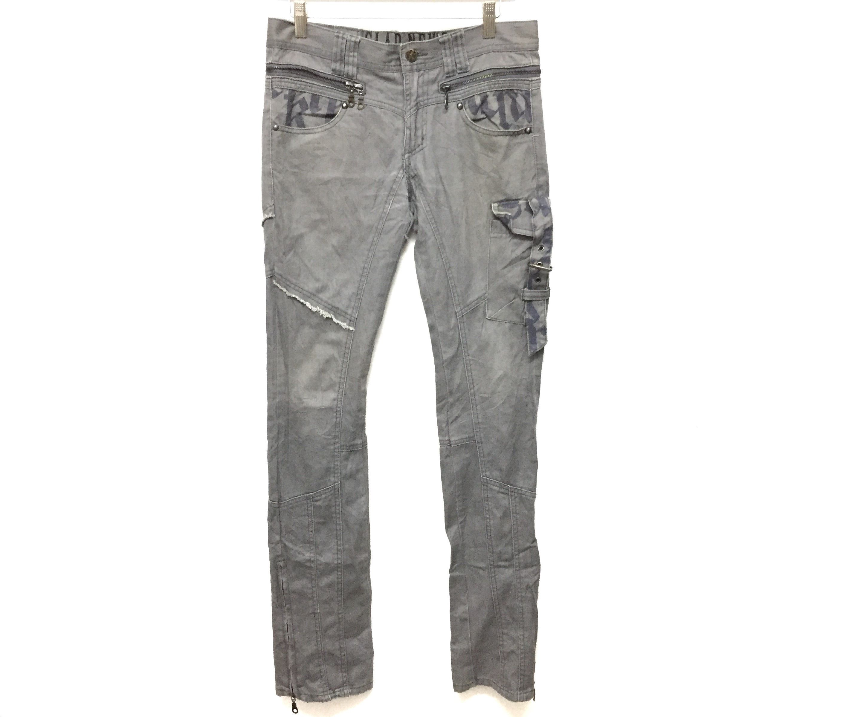 Japanese Brand GLAD NEWS Japanese brand Paneled Bondage Ankle zipper pants Size US 30 / EU 46 - 2 Thumbnail
