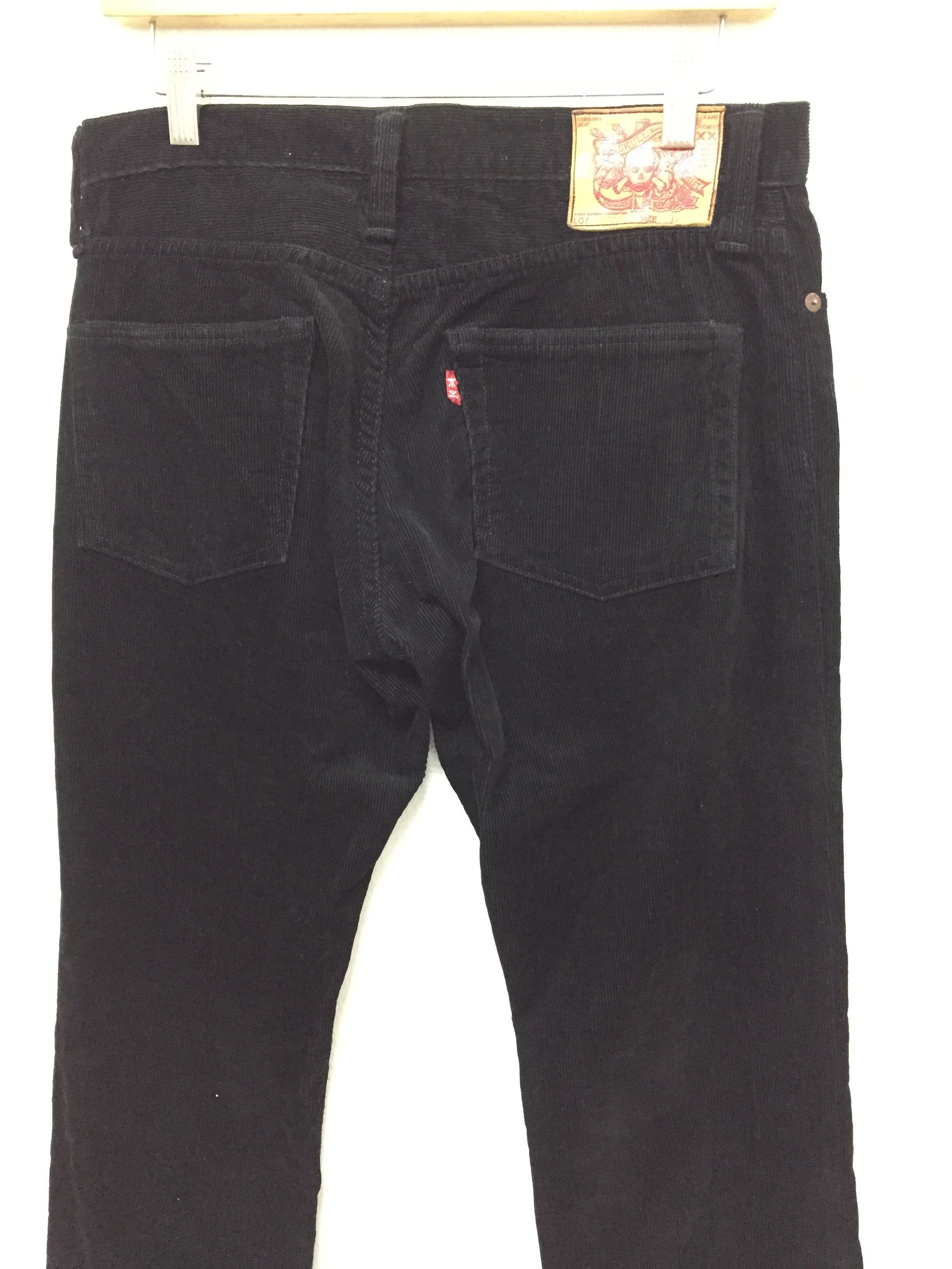Alchemist × Japanese Brand × Skull Jeans by an Alchemist Skull Jeans By Analchemist superblack corduroy pants Size US 31 - 1 Thumbnail