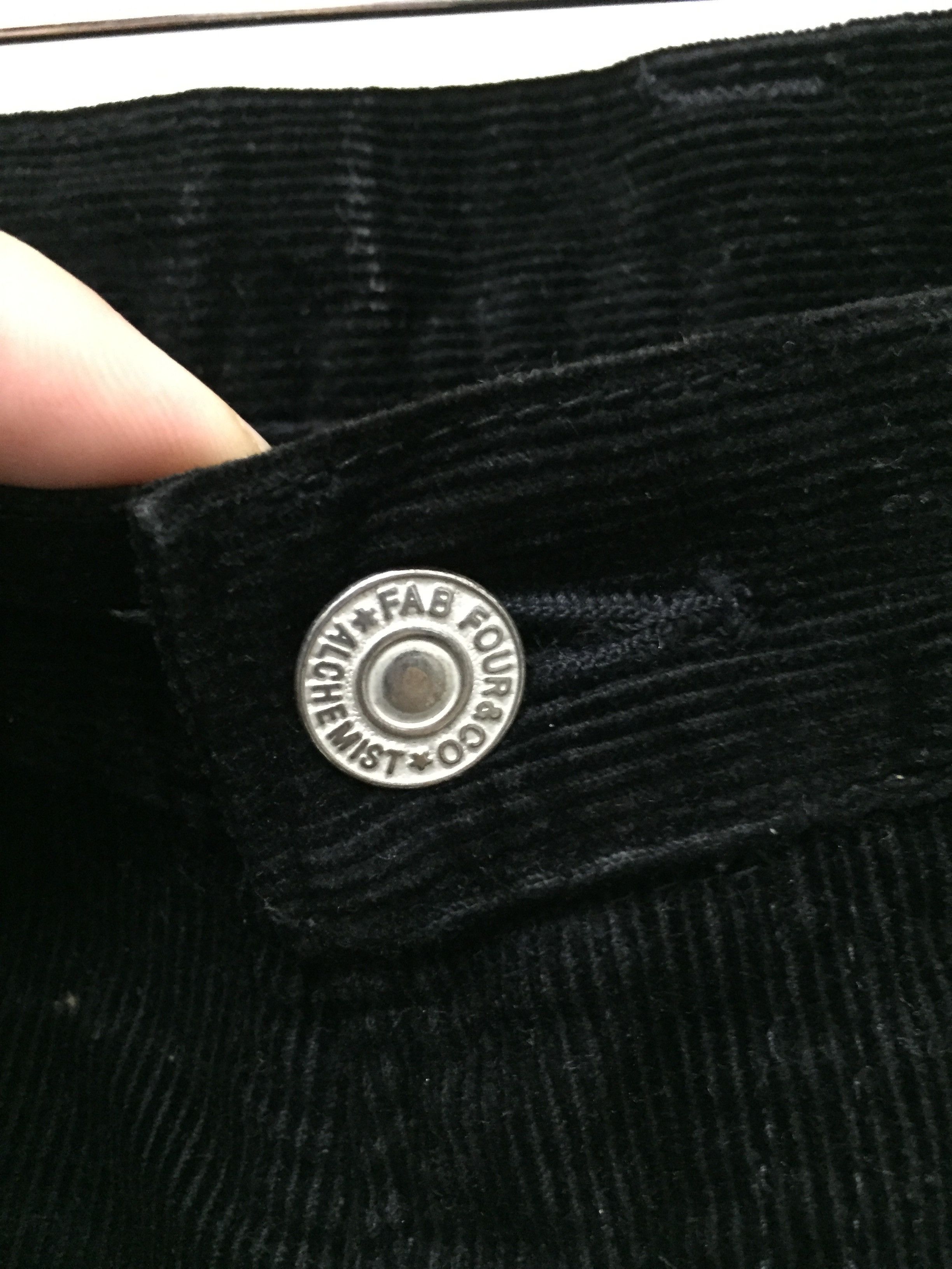 Alchemist × Japanese Brand × Skull Jeans by an Alchemist Skull Jeans By Analchemist superblack corduroy pants Size US 31 - 7 Thumbnail