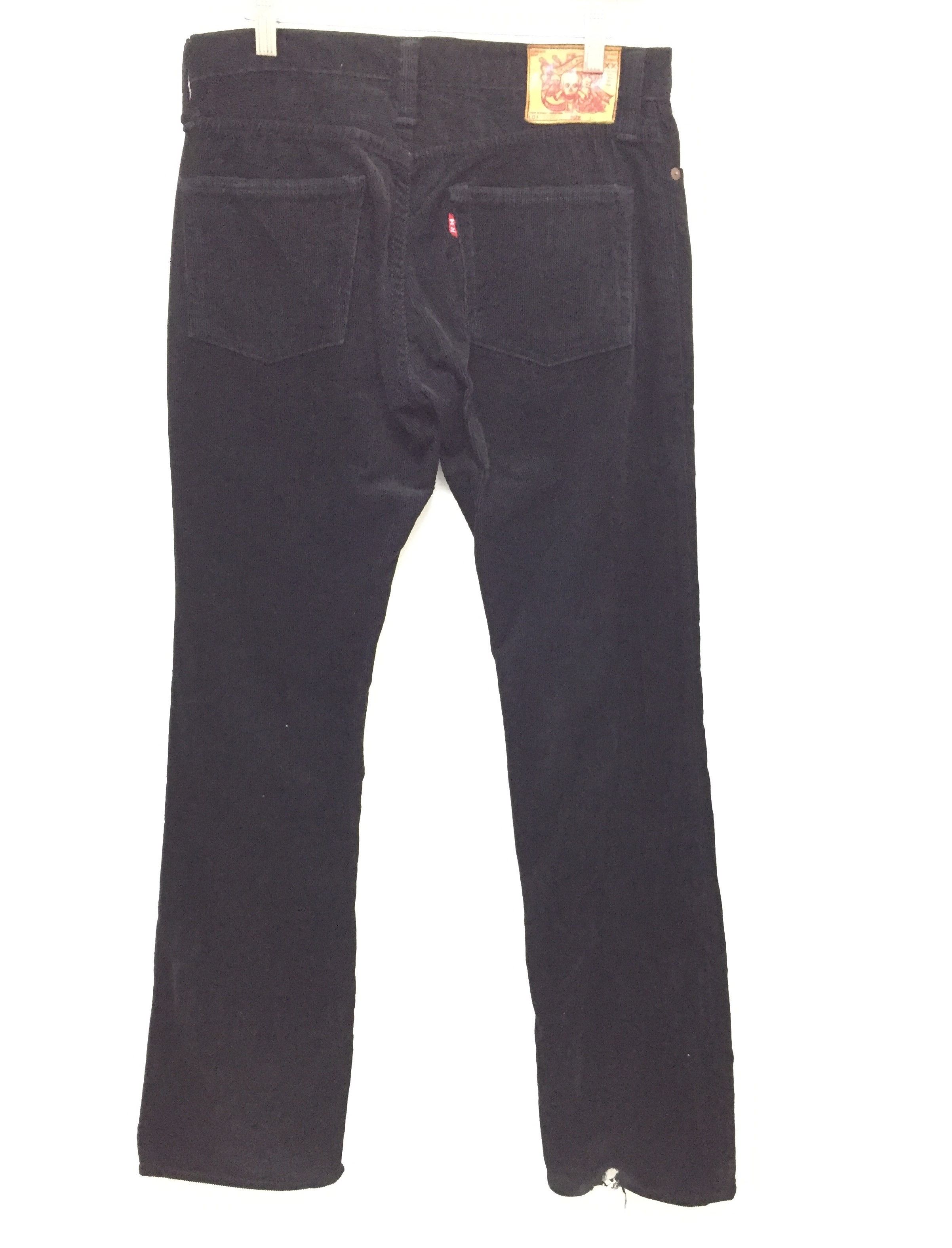 Alchemist × Japanese Brand × Skull Jeans by an Alchemist Skull Jeans By Analchemist superblack corduroy pants Size US 31 - 2 Thumbnail