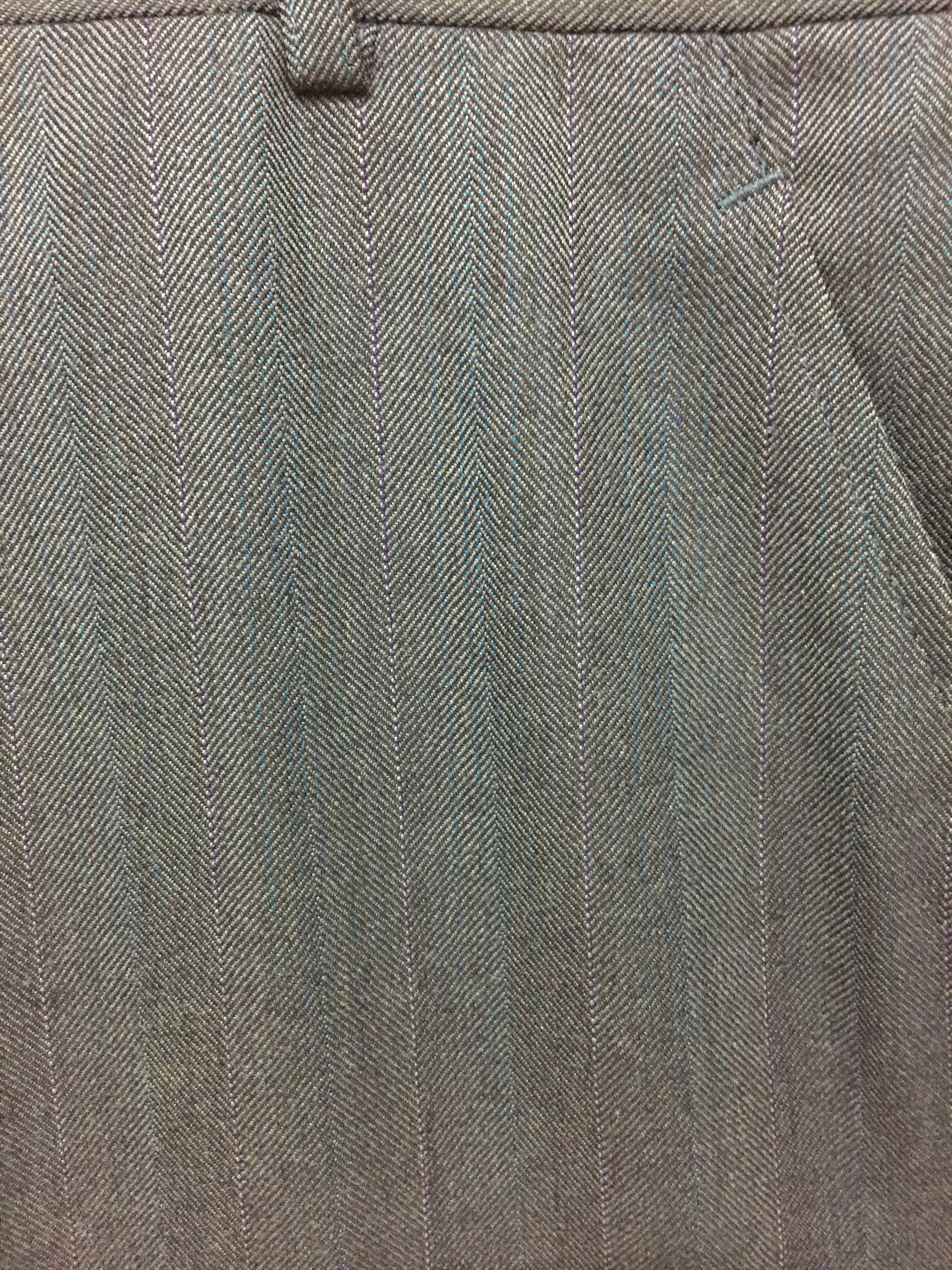 Christian Dior Monsieur 90's Christian DIOR wool Herringbone wide leg baggy classic Size US 34 / EU 50 - 6 Thumbnail