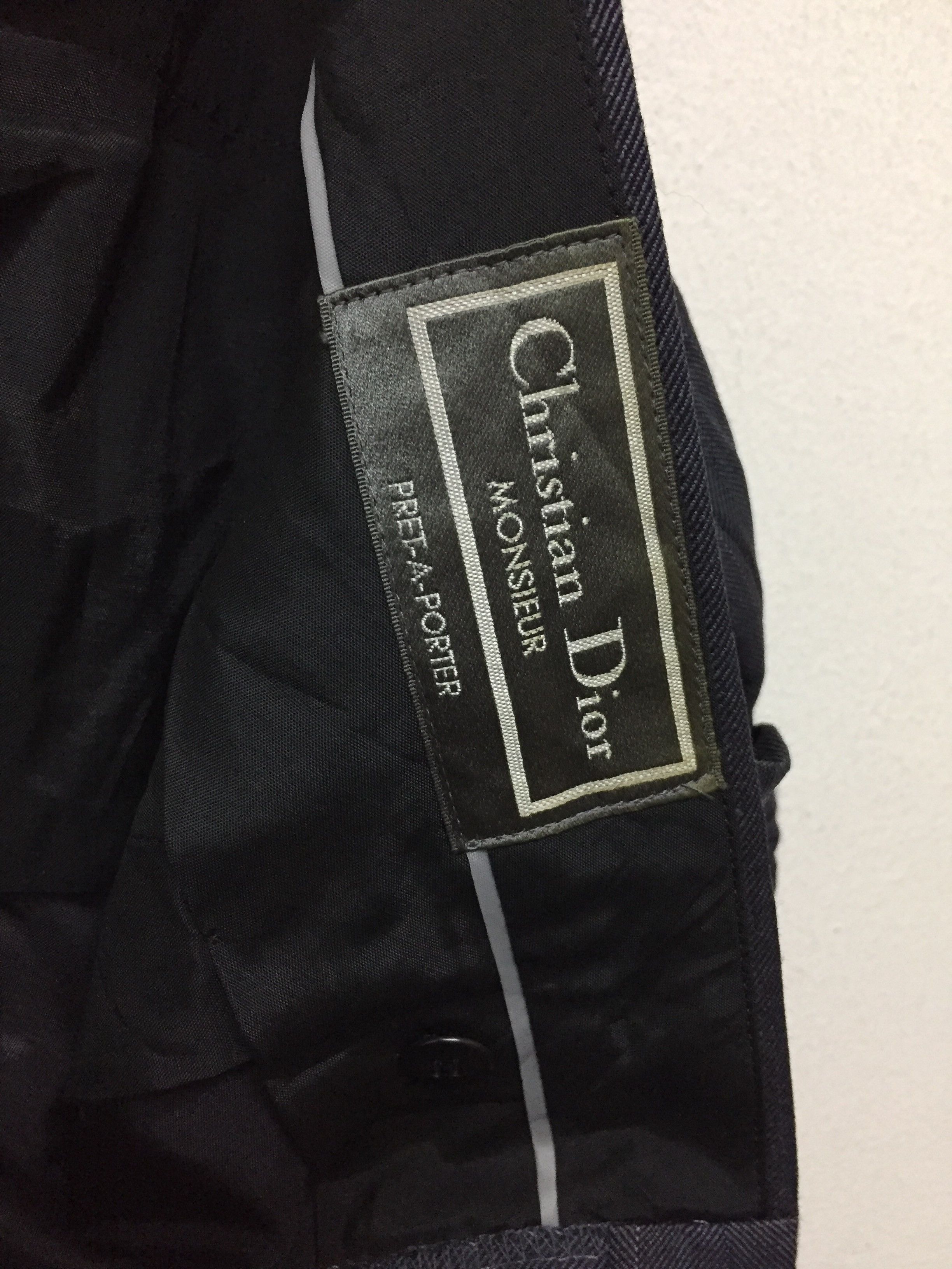 Christian Dior Monsieur 90's Christian DIOR wool Herringbone wide leg baggy classic Size US 34 / EU 50 - 7 Thumbnail