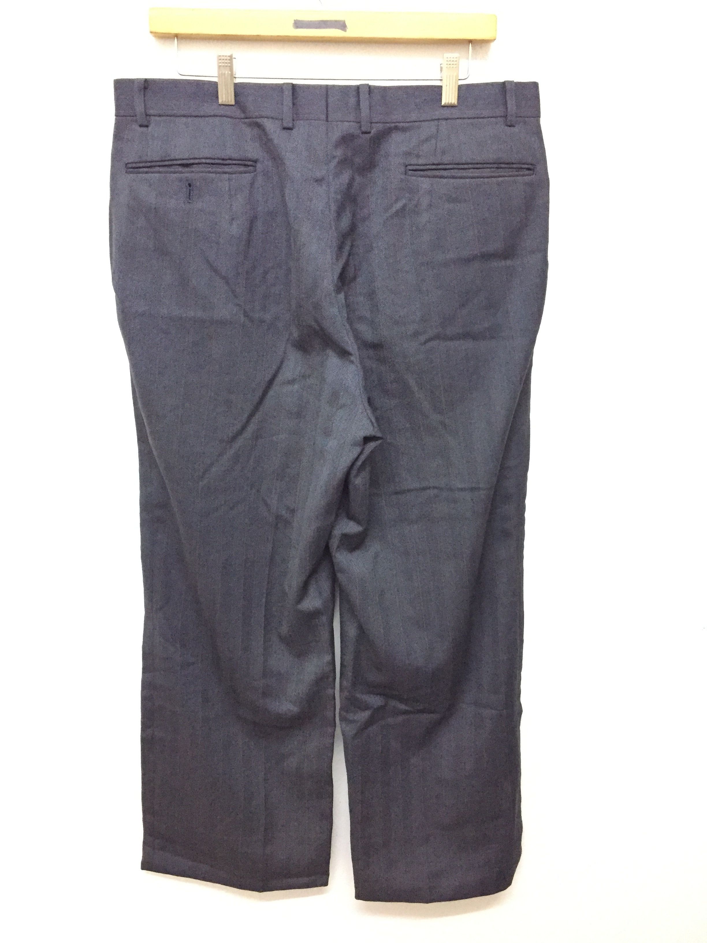 Christian Dior Monsieur 90's Christian DIOR wool Herringbone wide leg baggy classic Size US 34 / EU 50 - 5 Thumbnail