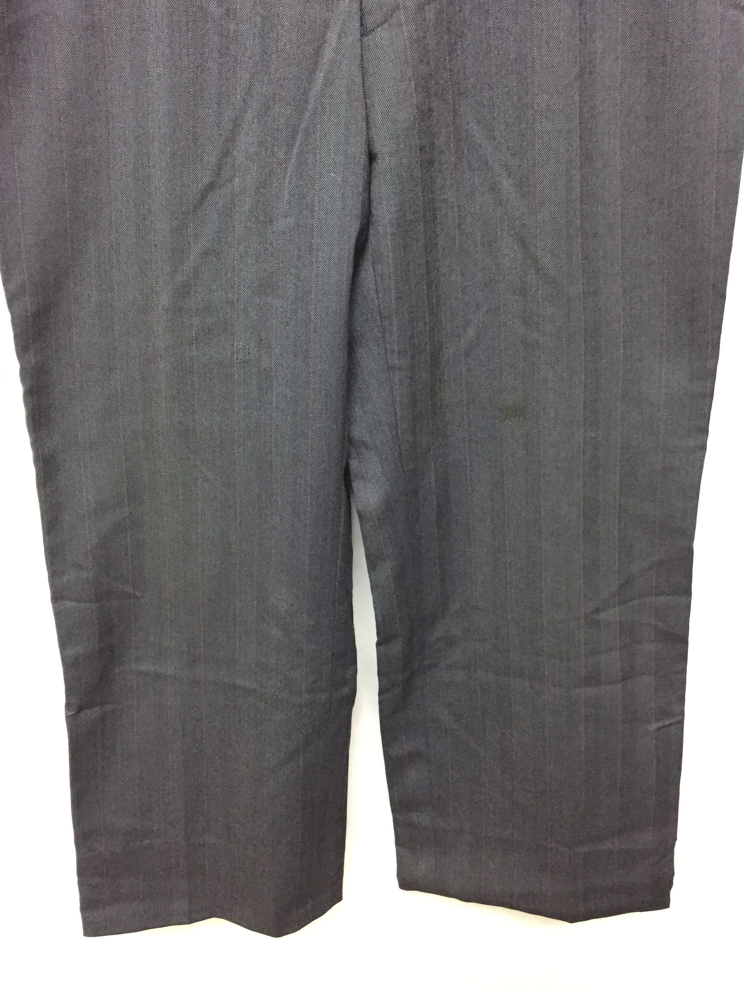 Christian Dior Monsieur 90's Christian DIOR wool Herringbone wide leg baggy classic Size US 34 / EU 50 - 4 Thumbnail