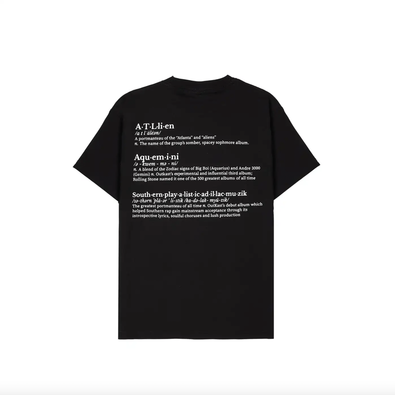 Outkast × Pleasures 💚 Pleasures x Outkast Vocabulary T-Shirt Black Large NEW Size US L / EU 52-54 / 3 - 2 Thumbnail