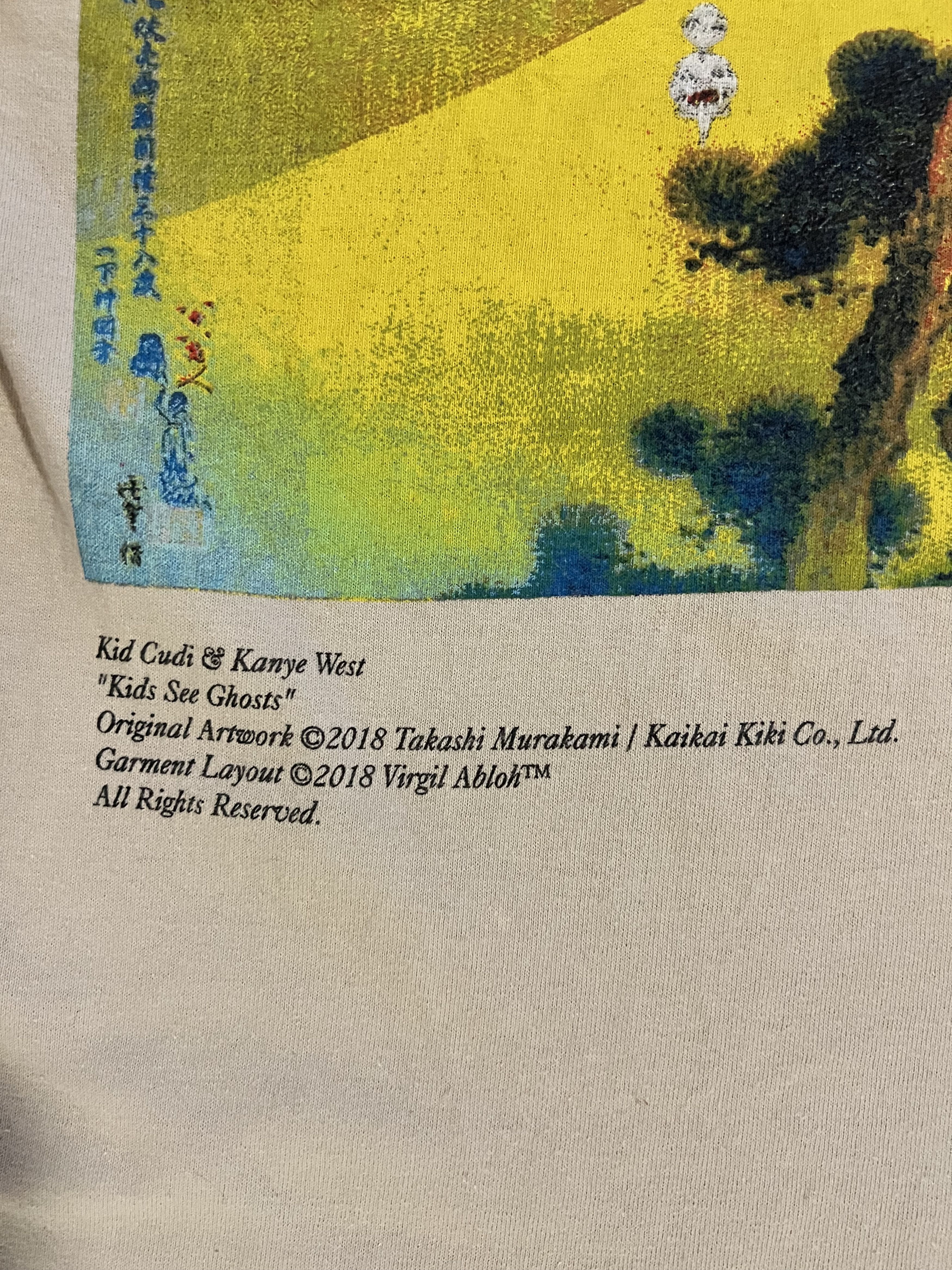 Kids See Ghosts 💚 2018 Kids See Ghosts Murakami Kanye x Cudi Longsleeve Size US M / EU 48-50 / 2 - 7 Thumbnail