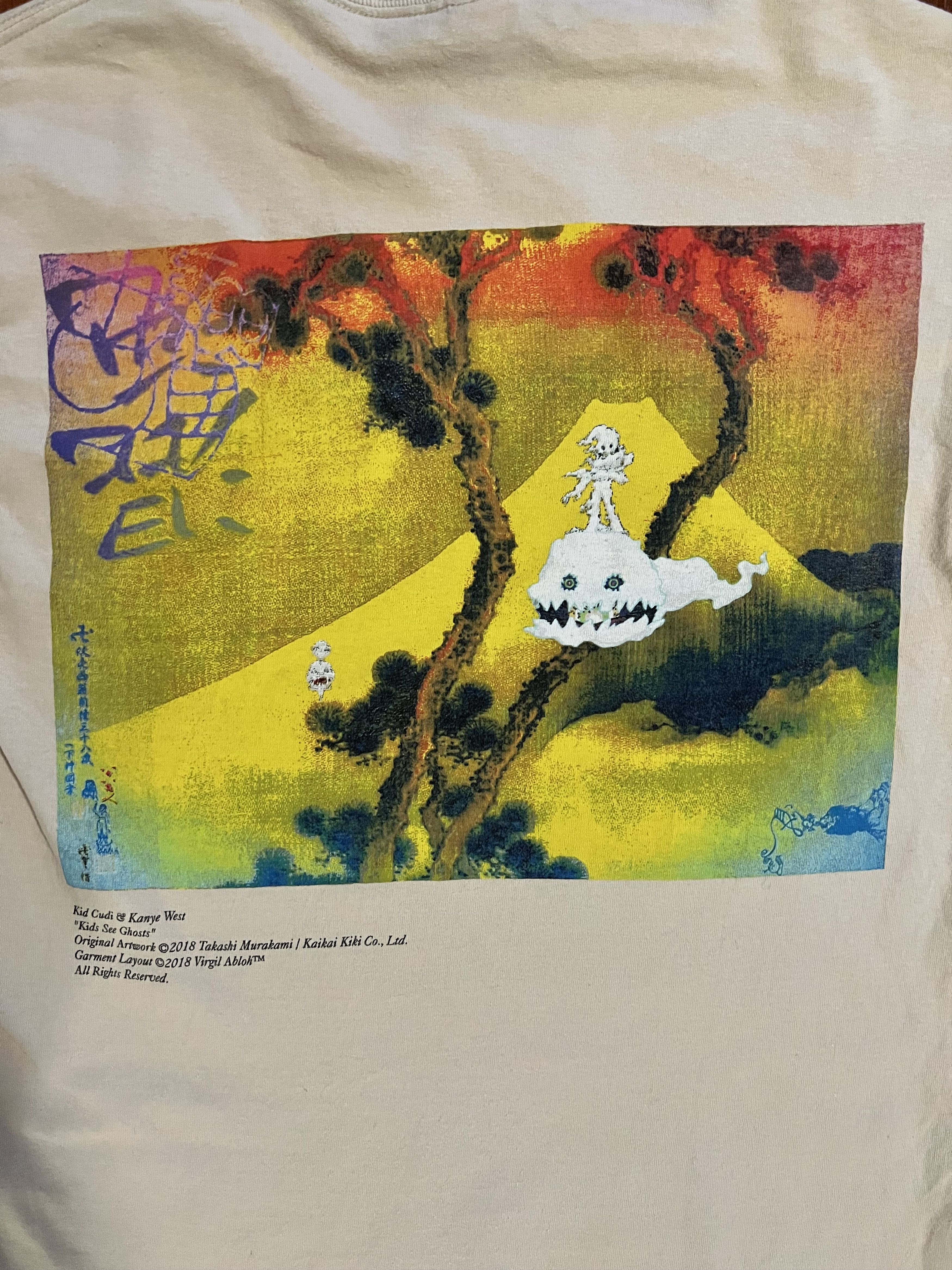 Kids See Ghosts 💚 2018 Kids See Ghosts Murakami Kanye x Cudi Longsleeve Size US M / EU 48-50 / 2 - 3 Thumbnail