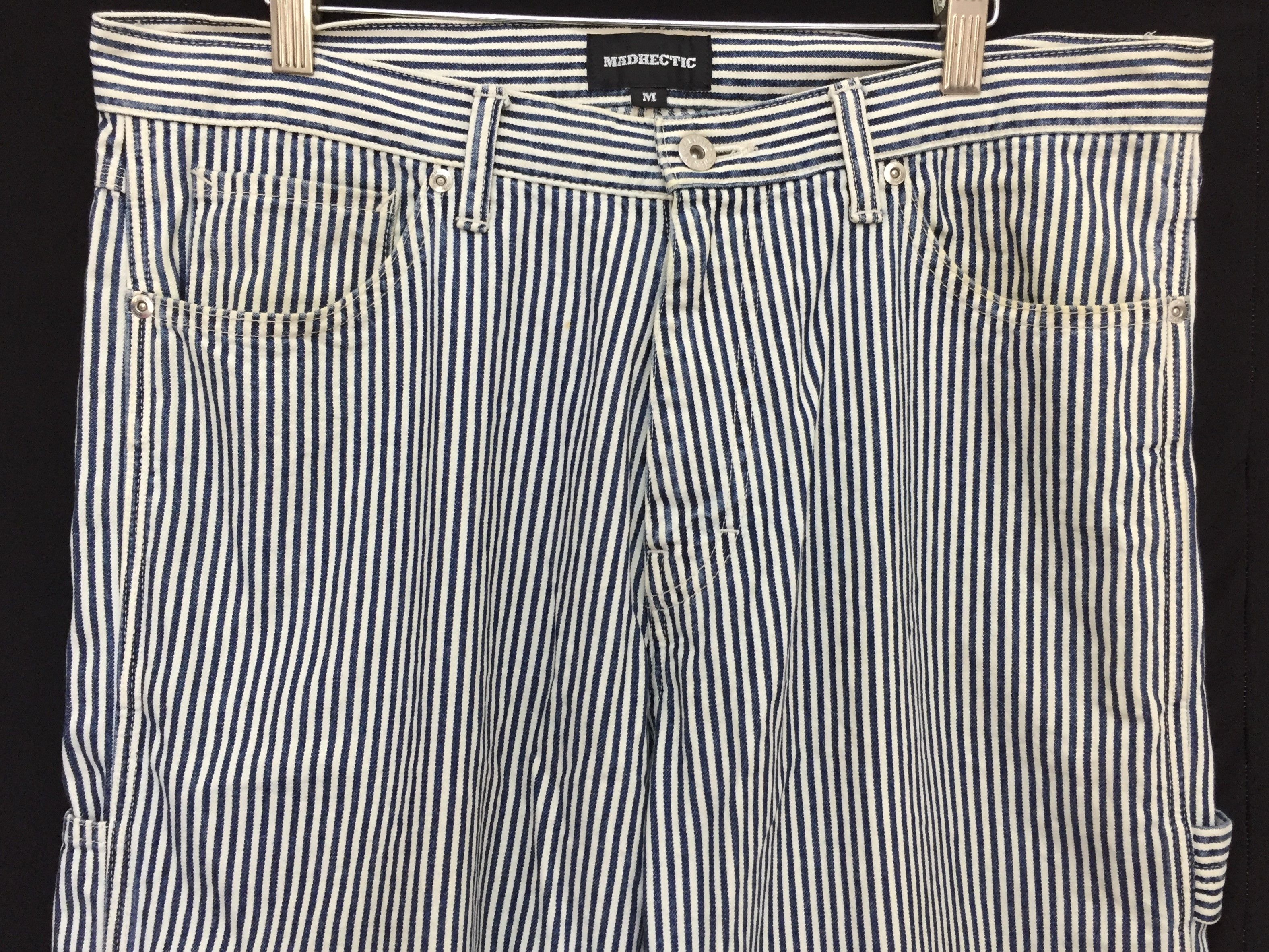 Japanese Brand × MasterPiece × Recon 90's MAD HECTIC Hickory carpenter pants Size US 34 / EU 50 - 3 Thumbnail
