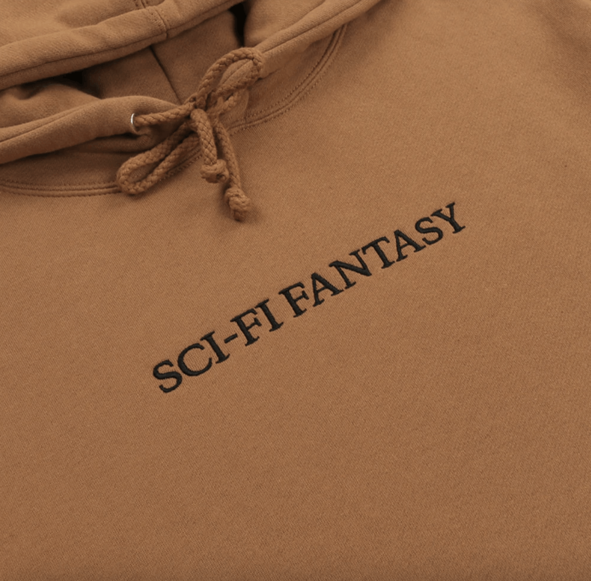 Sci-Fi Fantasy 💚 Sci-Fi Fantasy Embroidered Logo Hoodie Brown Medium NEW Size US M / EU 48-50 / 2 - 2 Thumbnail