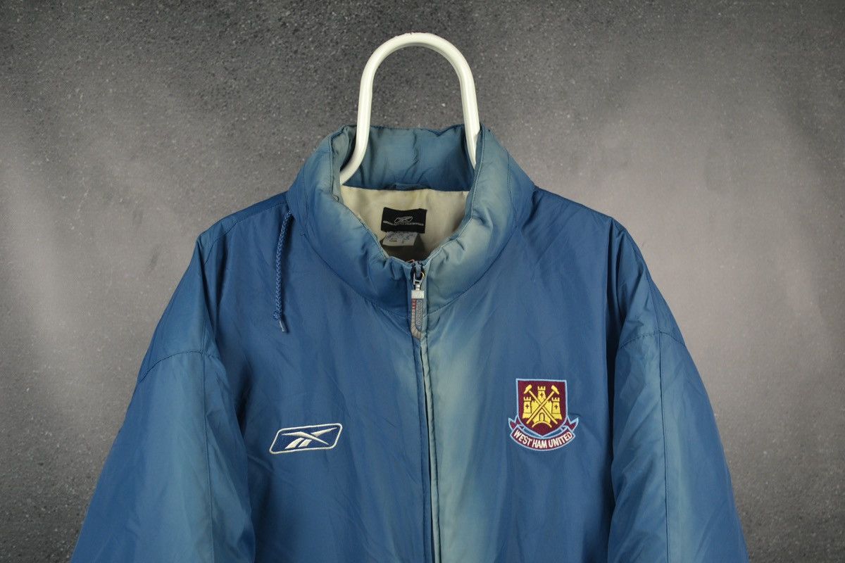 West Ham United Hammers vintage Reebok parka jacket soccer