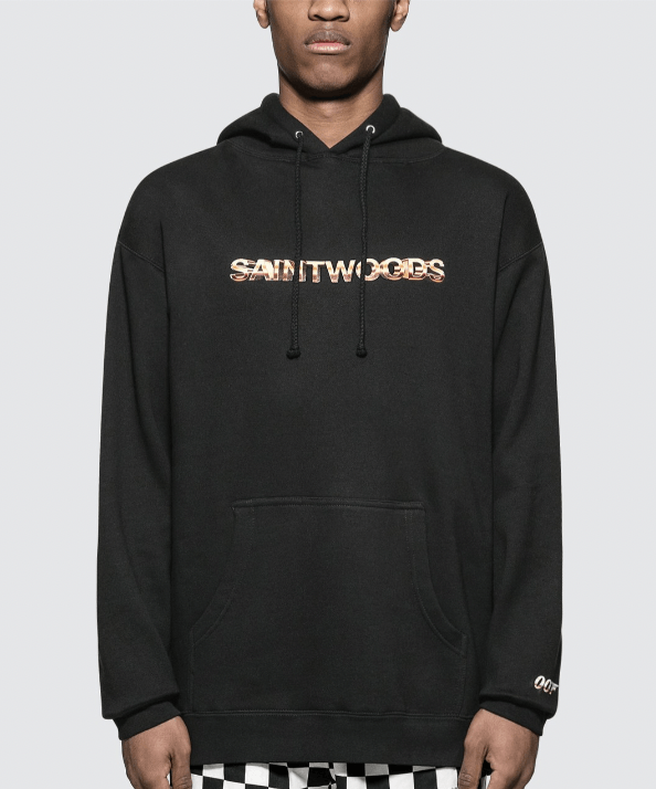 image of Ss19 Saintwoods 007 Hoodie Black, Men's (Size Large)