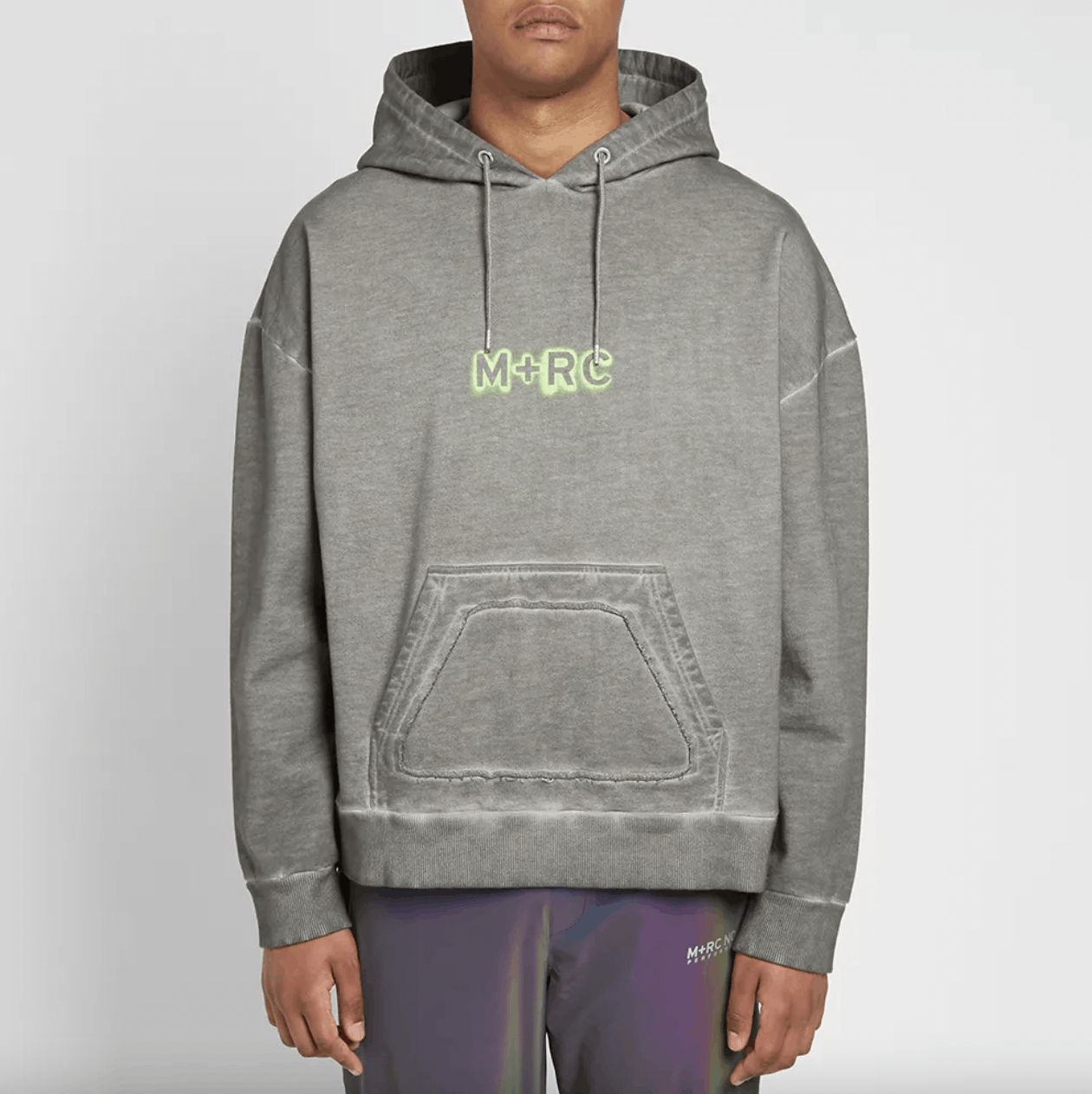 M+Rc Noir 💚 M+RC Noir Stencil Logo Hoodie Grey Large NEW Size US L / EU 52-54 / 3 - 2 Thumbnail