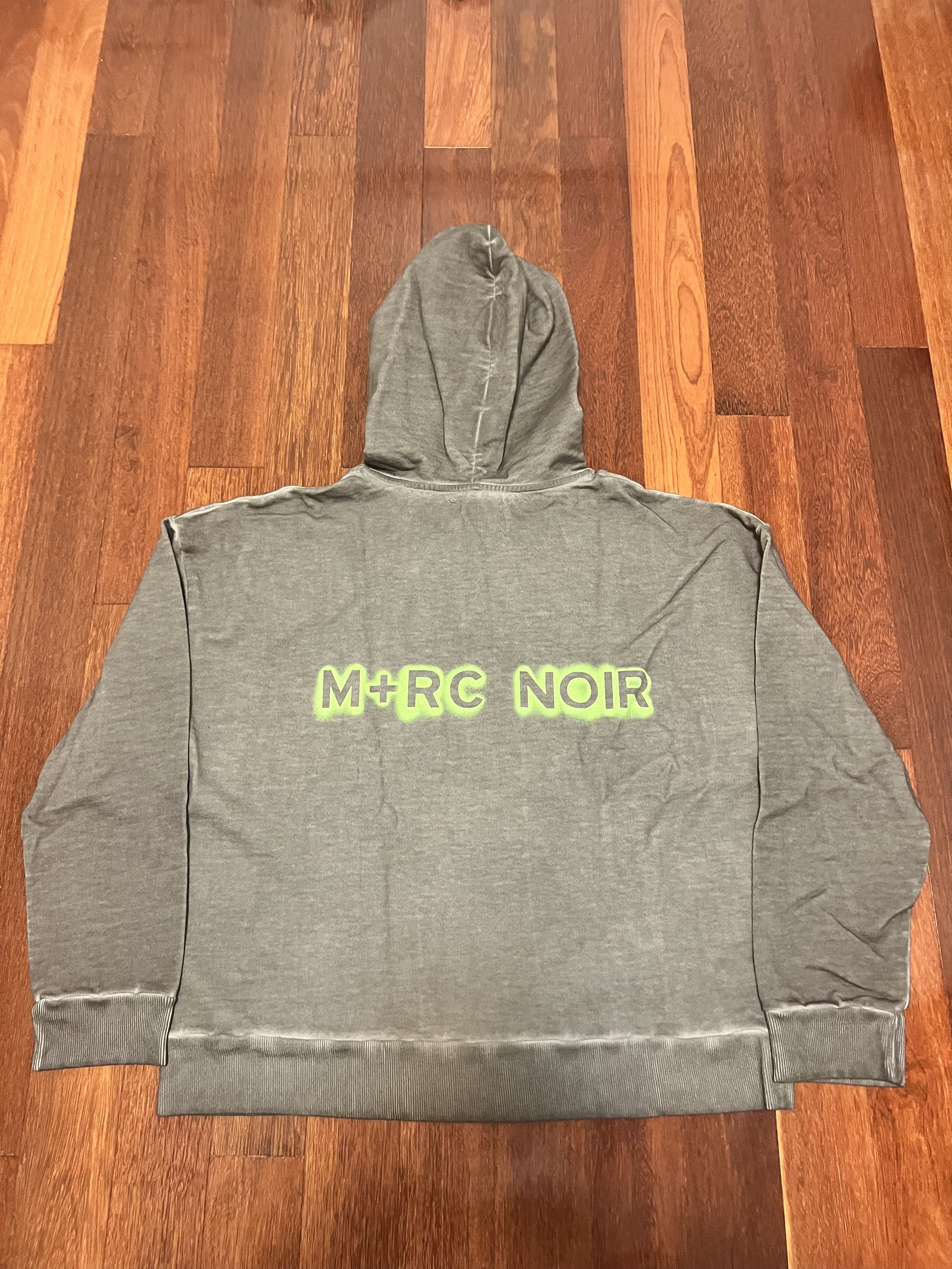 M+Rc Noir 💚 M+RC Noir Stencil Logo Hoodie Grey Large NEW Size US L / EU 52-54 / 3 - 4 Thumbnail