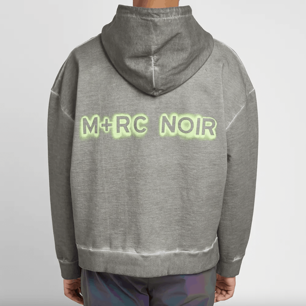 M+Rc Noir 👑 M+RC Noir Stencil Logo Hoodie Grey | Grailed