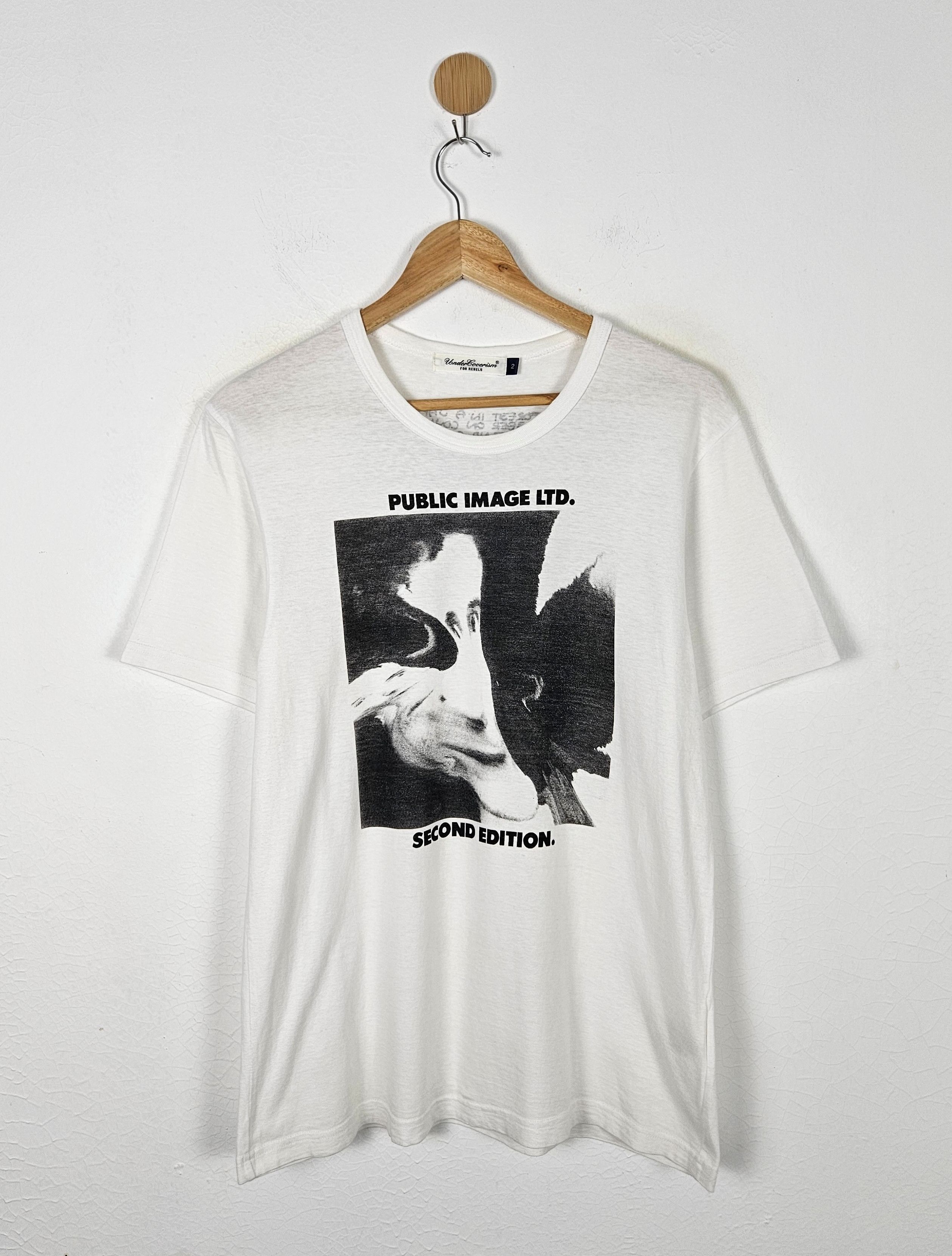 image of Undercover Pil Second Edition John Lydon Sex Pistols Shirt in White, Men's (Size Medium)