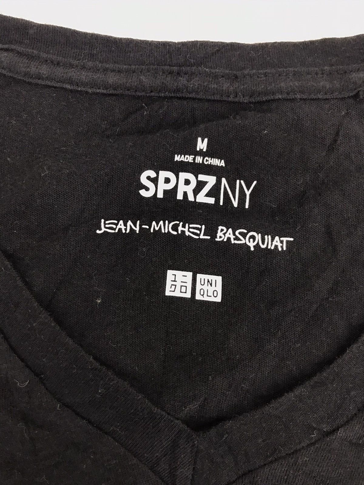 Designer Jean Michel Basquiat Sugar Ray Robinson Art Tee V Neck Size US M / EU 48-50 / 2 - 4 Thumbnail