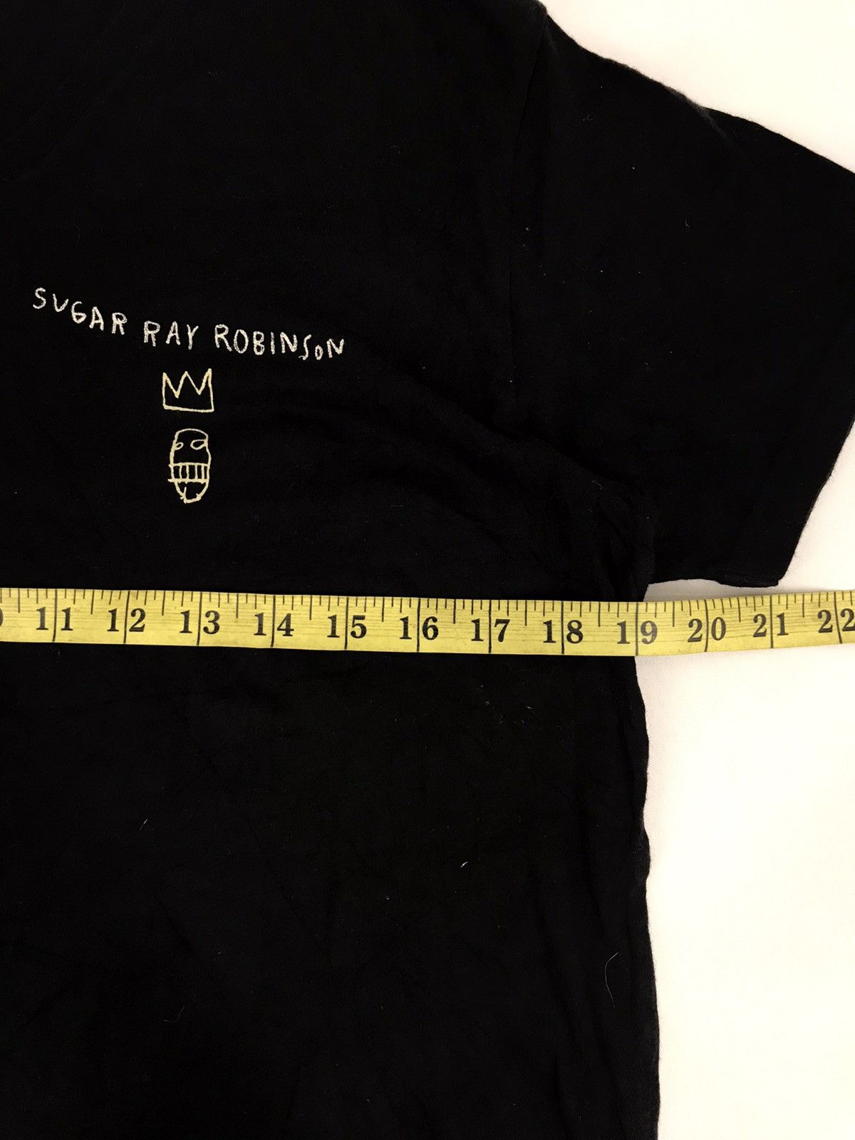 Designer Jean Michel Basquiat Sugar Ray Robinson Art Tee V Neck Size US M / EU 48-50 / 2 - 5 Thumbnail