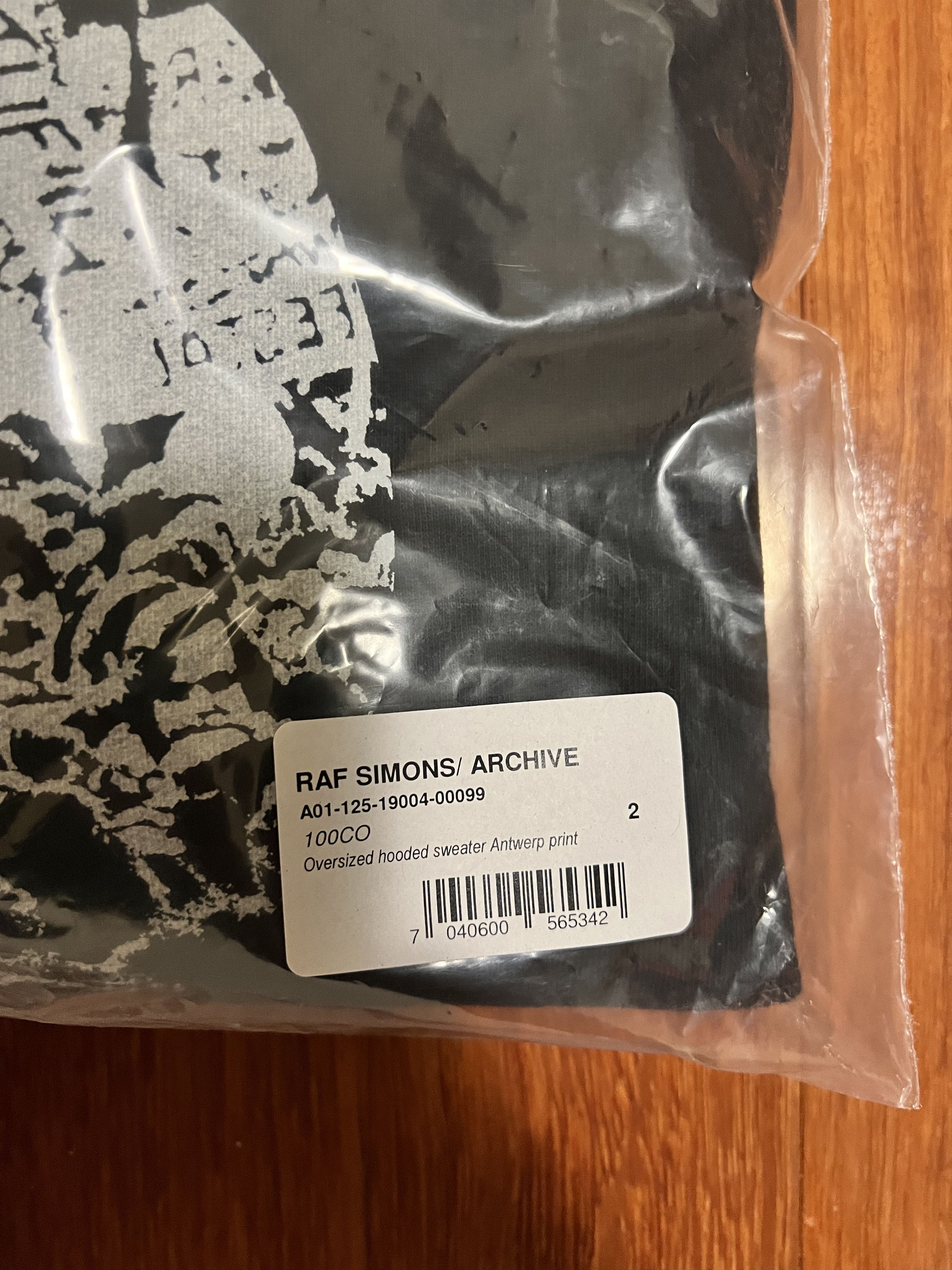 Raf Simons 💚 Raf Simons Redux Oversize Antwerp Hoodie Black NEW Size US M / EU 48-50 / 2 - 10 Thumbnail