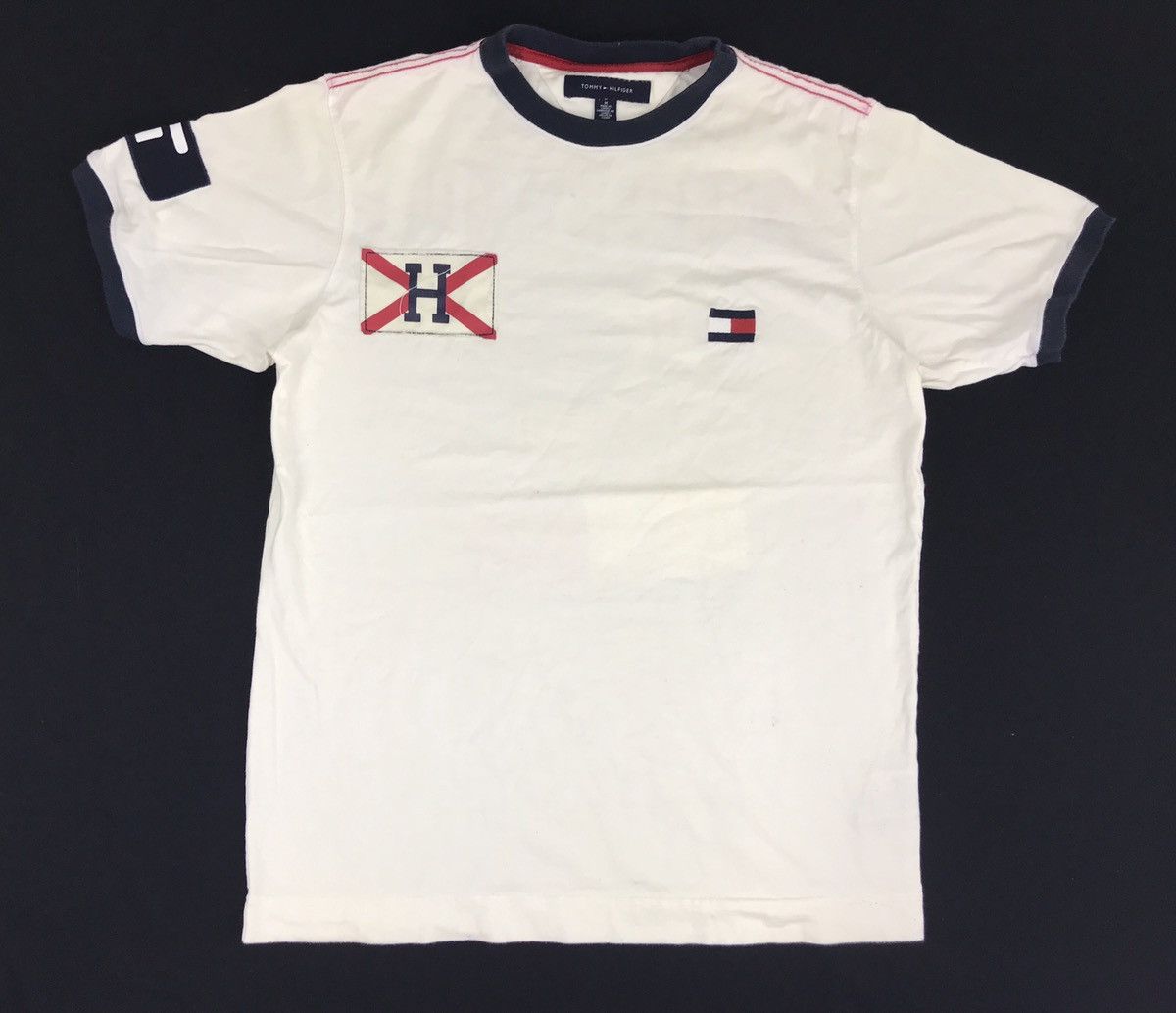 Tommy Hilfiger Tommy Hilfiger Printed Big Logo Spell Out Flag Motif Size US M / EU 48-50 / 2 - 2 Thumbnail