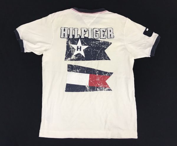 Vintage Tommy Hilfiger Printed Big Logo Spell Out Flag Motif | Grailed