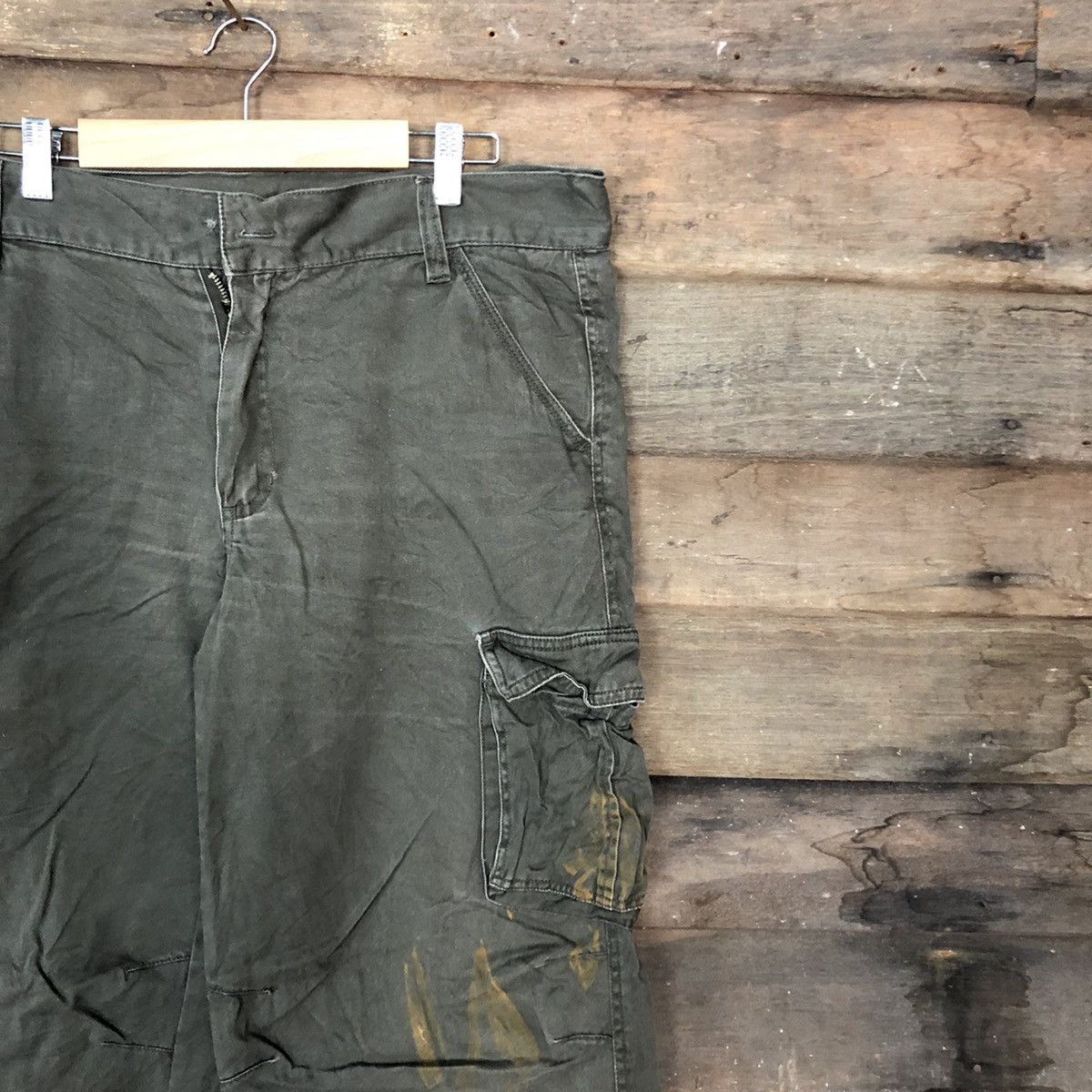 Japanese Brand DLL Japan Grey faded painter Tactical Cargo #c987 Size US 33 - 5 Thumbnail