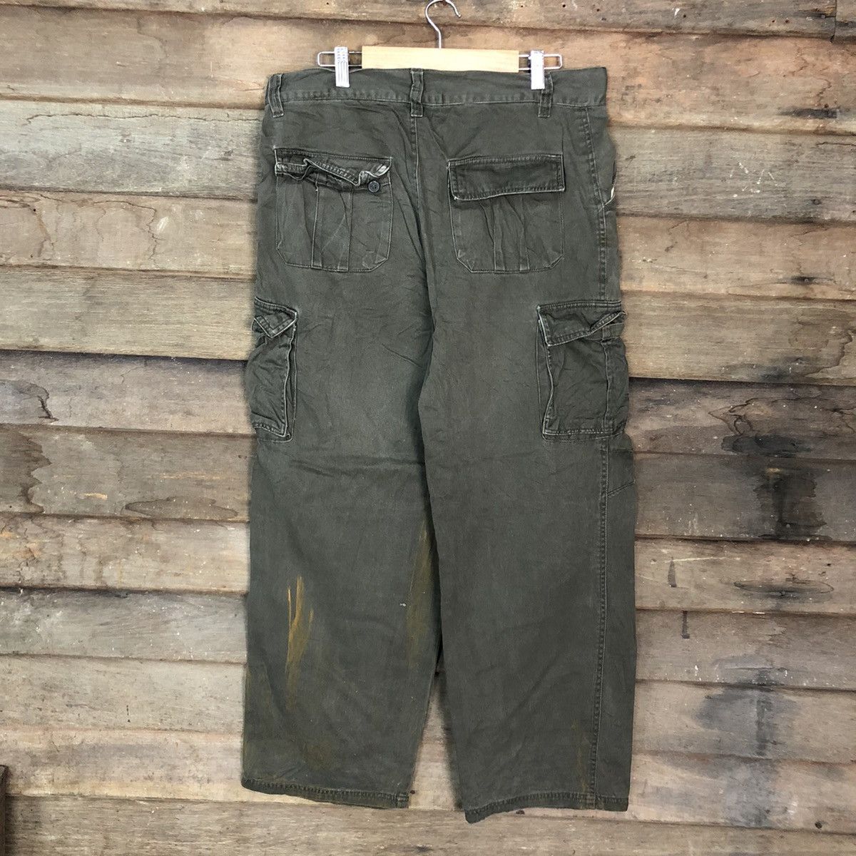 Japanese Brand DLL Japan Grey faded painter Tactical Cargo #c987 Size US 33 - 8 Thumbnail