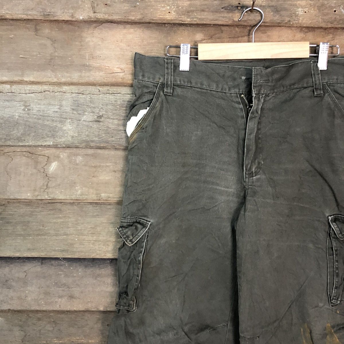 Japanese Brand DLL Japan Grey faded painter Tactical Cargo #c987 Size US 33 - 6 Thumbnail