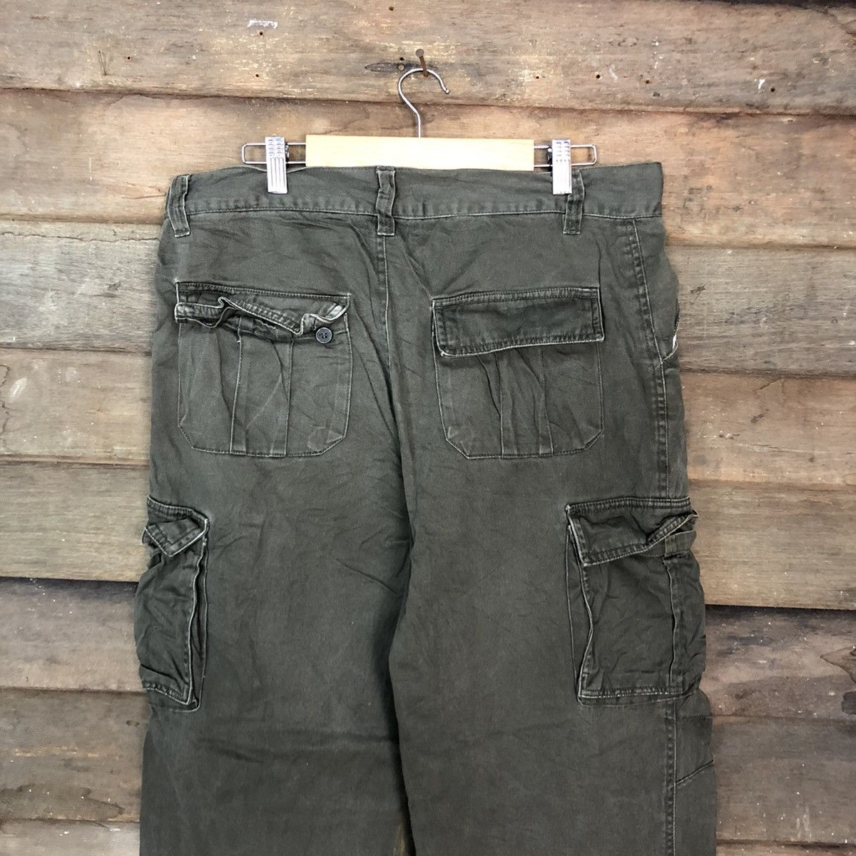 Japanese Brand DLL Japan Grey faded painter Tactical Cargo #c987 Size US 33 - 9 Thumbnail