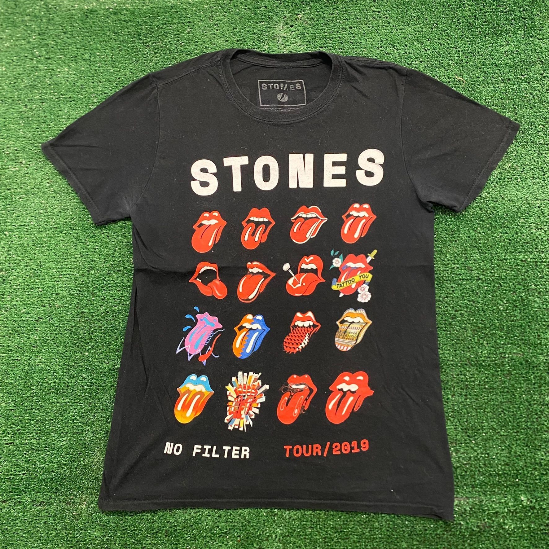The Rolling Stones Vintage Rolling Stones No Filter Lips Rock Band