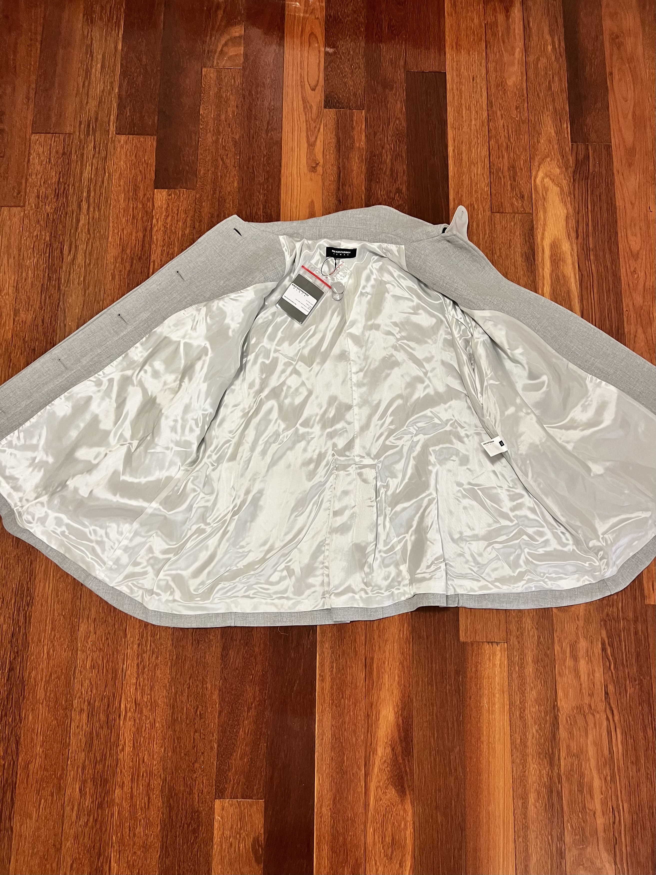 Kiko Kostadinov 💚 Kiko Kostadinov Oversized Gellhorn Jacket Pearl NEW Size XS / US 0-2 / IT 36-38 - 3 Thumbnail