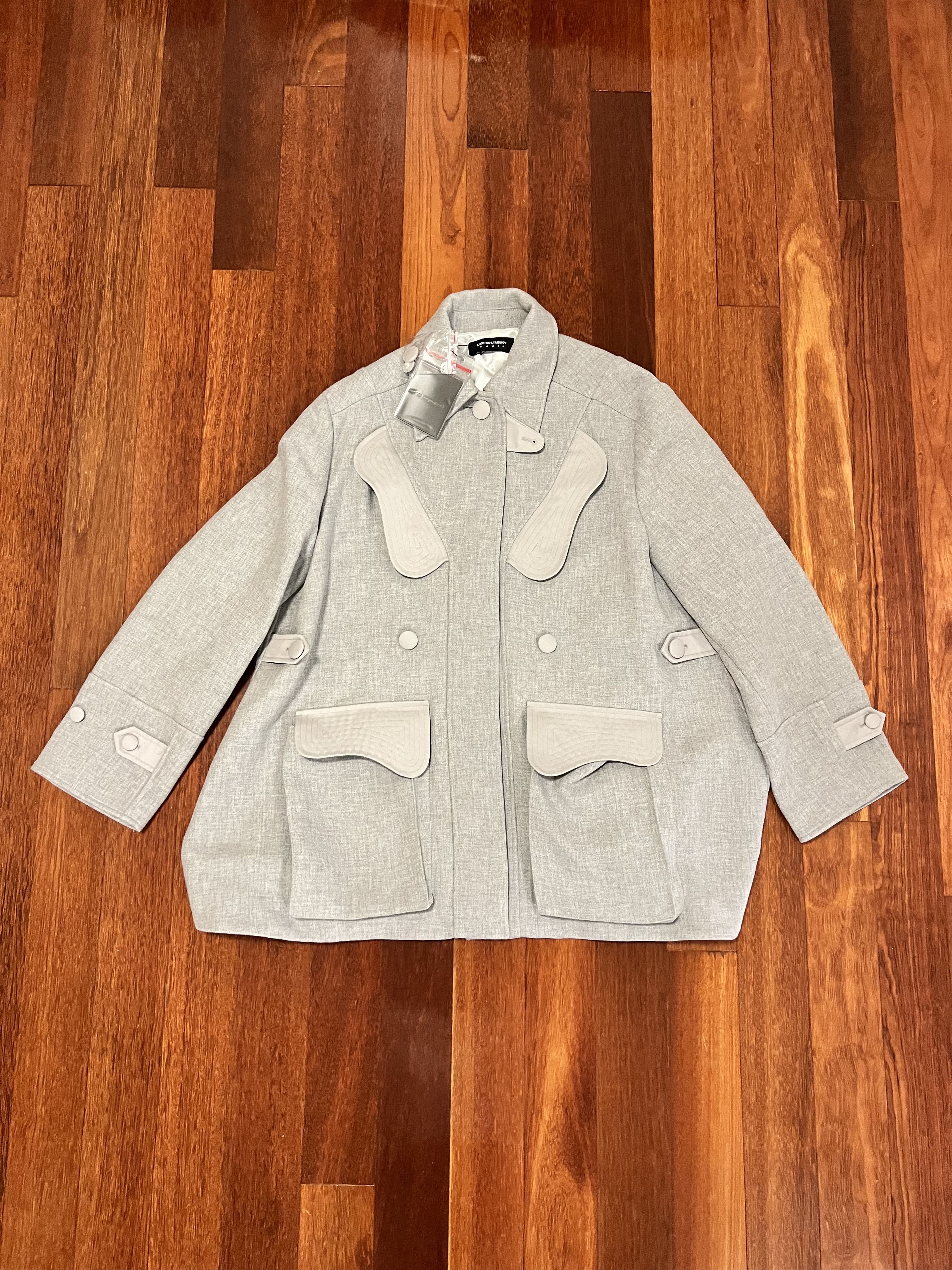 Kiko Kostadinov 💚 Kiko Kostadinov Oversized Gellhorn Jacket Pearl NEW Size XS / US 0-2 / IT 36-38 - 1 Thumbnail