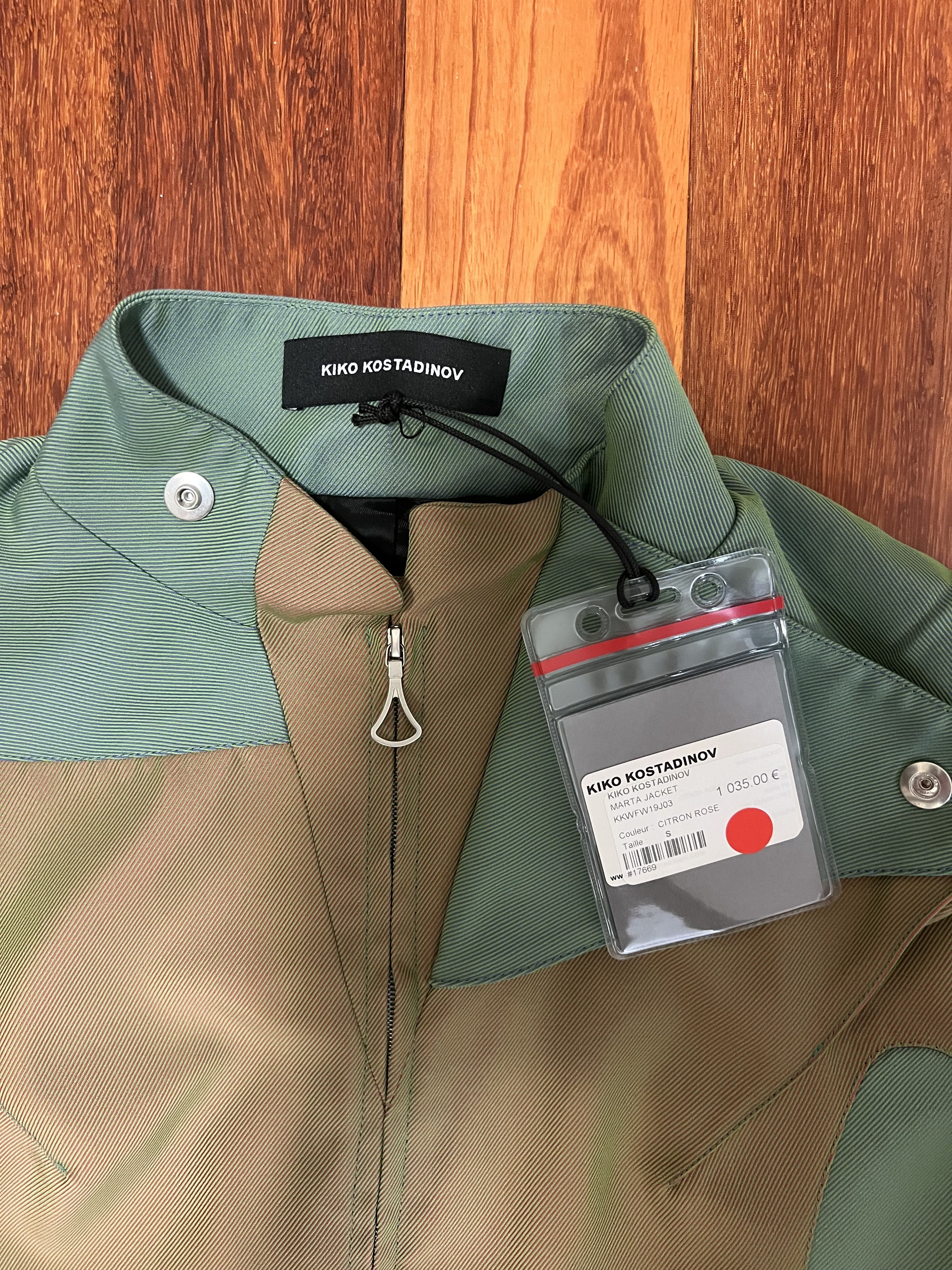 Kiko Kostadinov 💚 FW19 Kiko Kostadinov Marta Jacket Citron Rose NEW Size XS / US 0-2 / IT 36-38 - 4 Thumbnail