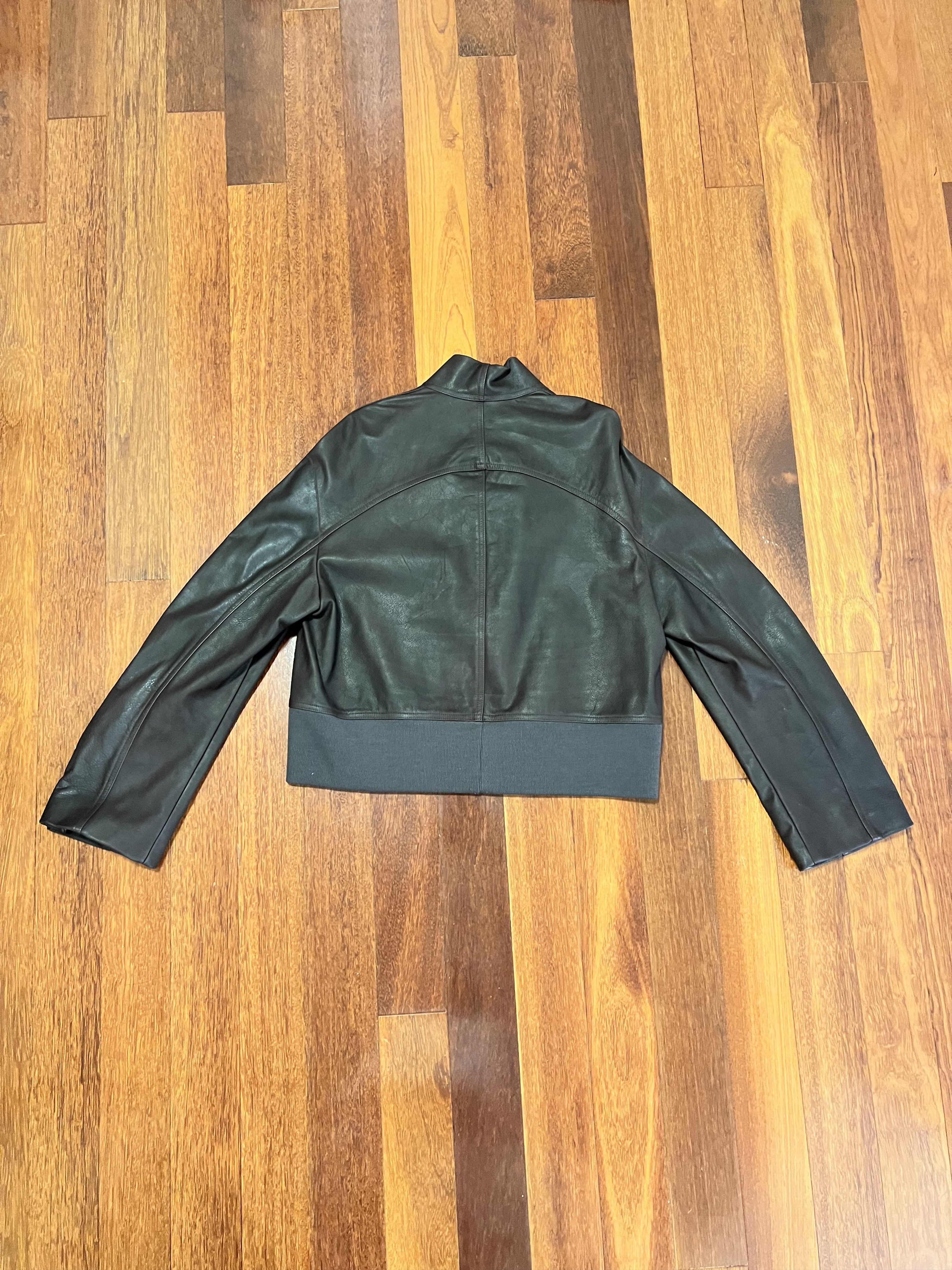 Rick Owens 💚 Rick Owens FW20 Performa Tec Leather Bomber Jacket Size XS / US 0-2 / IT 36-38 - 5 Thumbnail