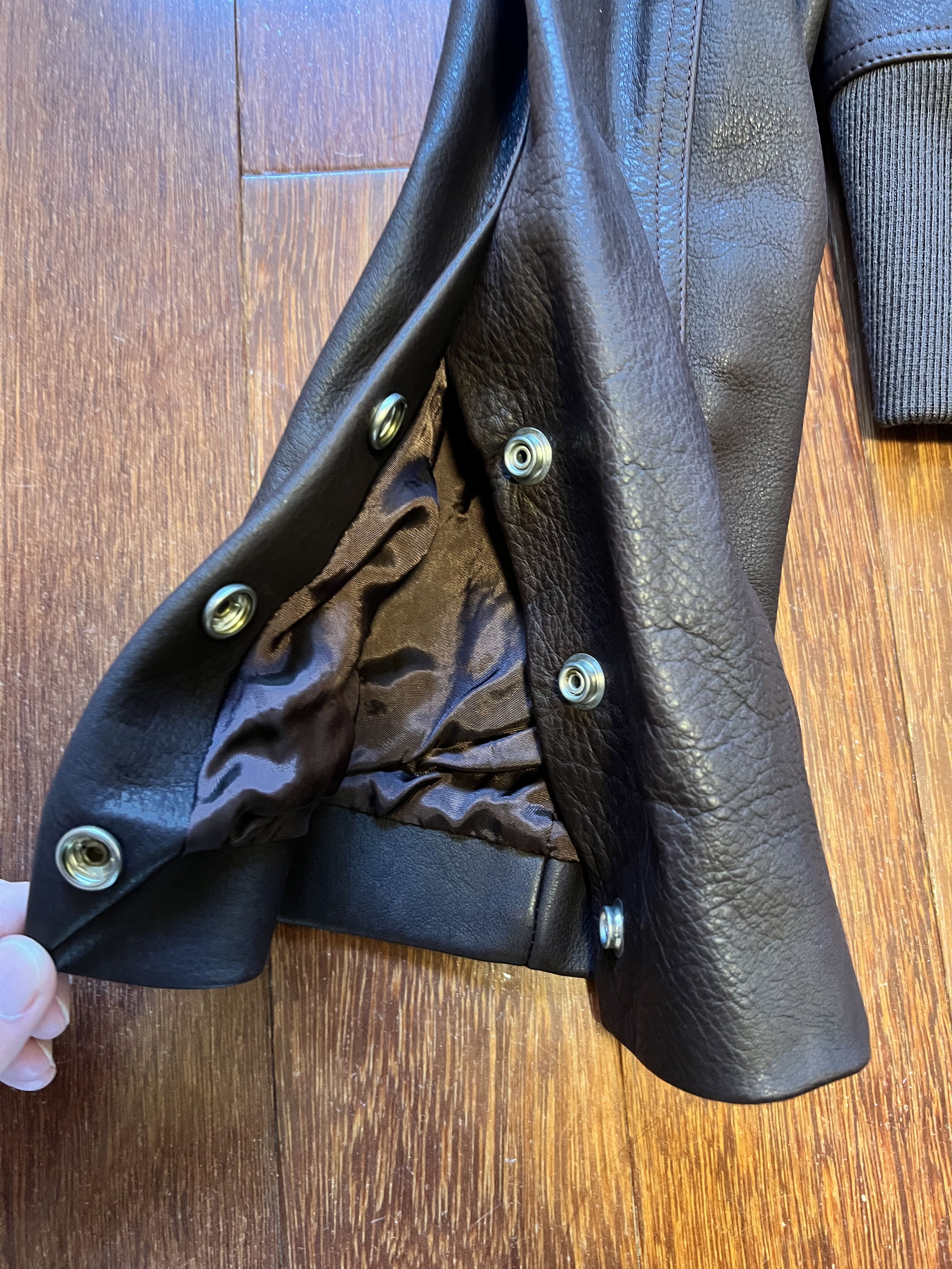 Rick Owens 💚 Rick Owens FW20 Performa Tec Leather Bomber Jacket Size XS / US 0-2 / IT 36-38 - 20 Thumbnail
