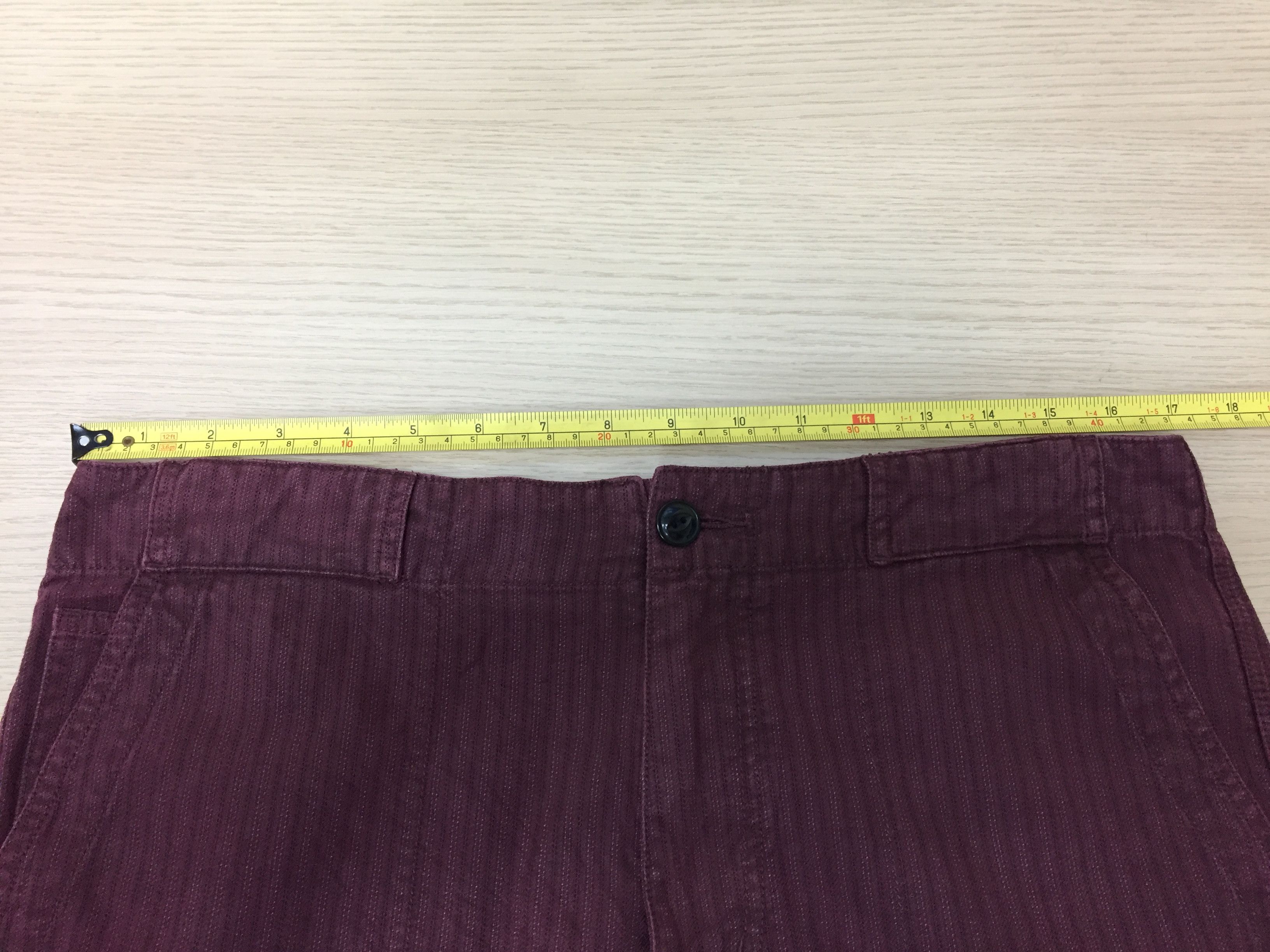 Marc Jacobs × Vintage MARC JACOBS herringbone hickory maroon pant Size US 33 - 11 Thumbnail