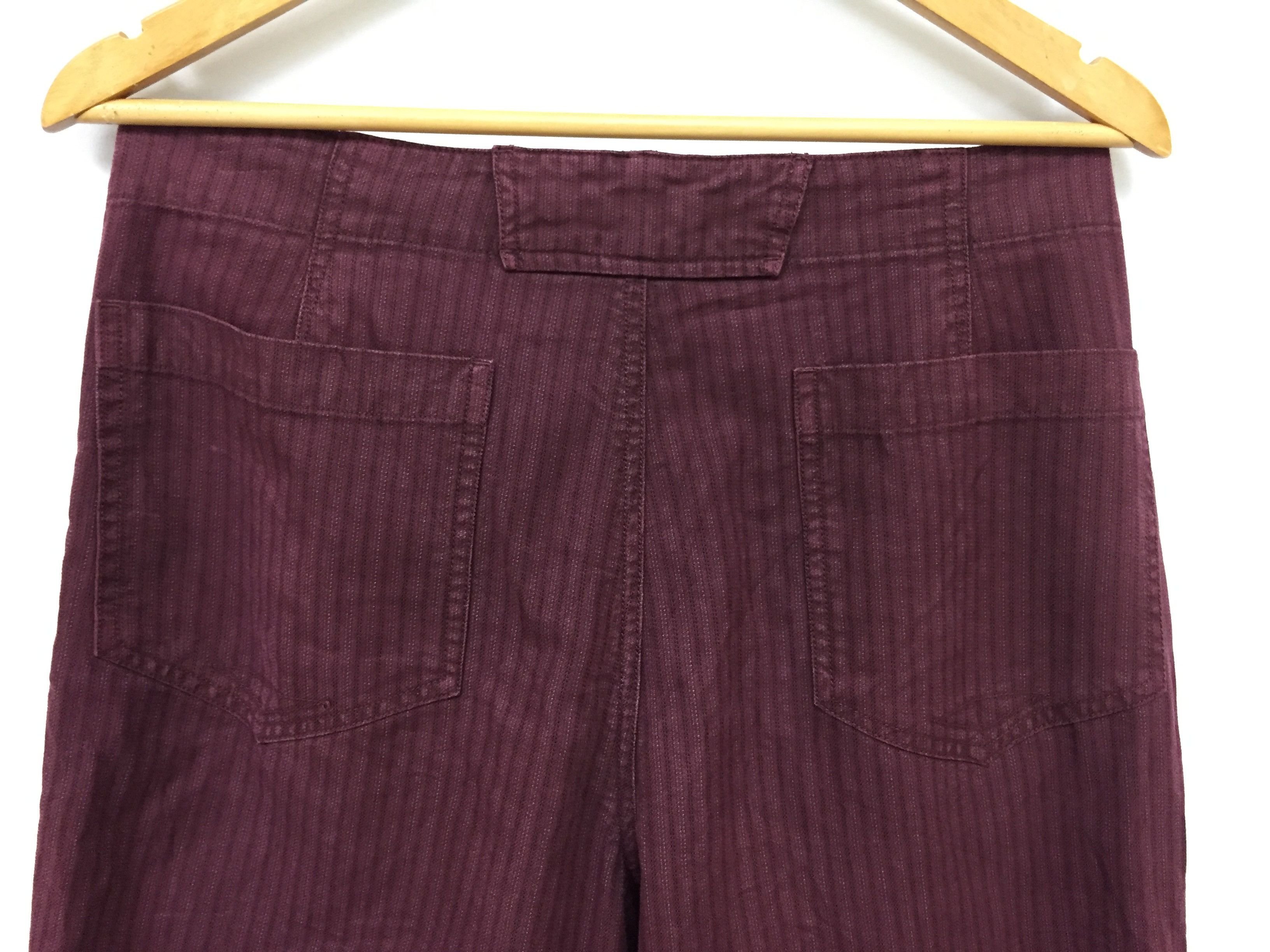 Marc Jacobs × Vintage MARC JACOBS herringbone hickory maroon pant Size US 33 - 9 Thumbnail