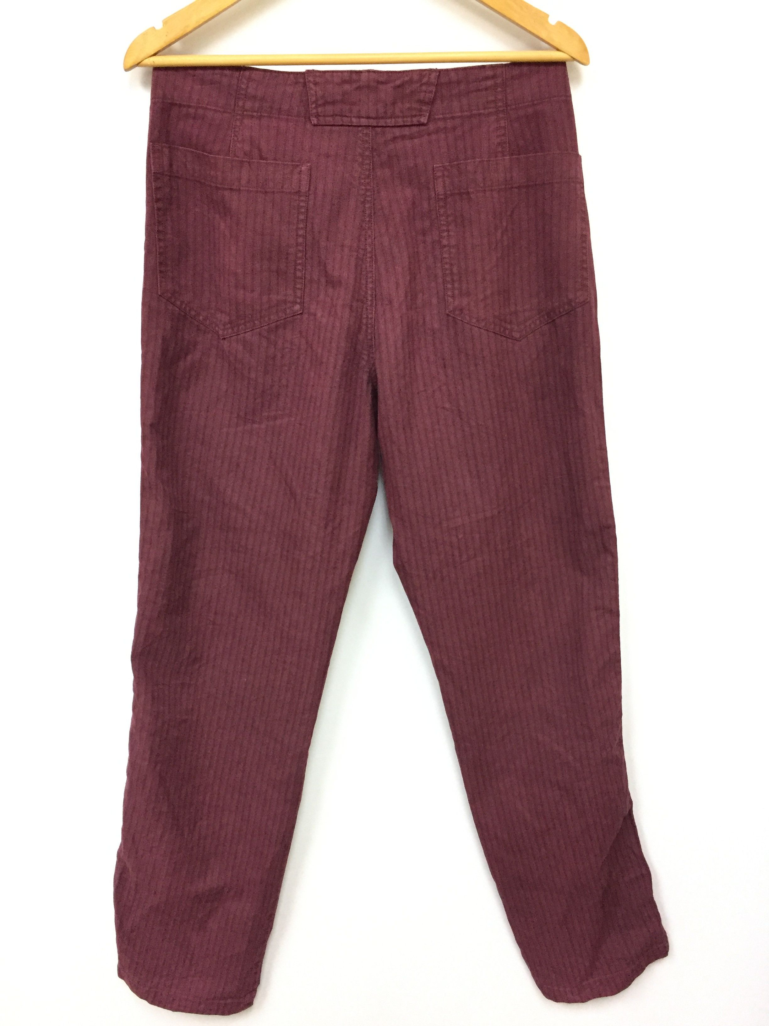 Marc Jacobs × Vintage MARC JACOBS herringbone hickory maroon pant Size US 33 - 8 Thumbnail