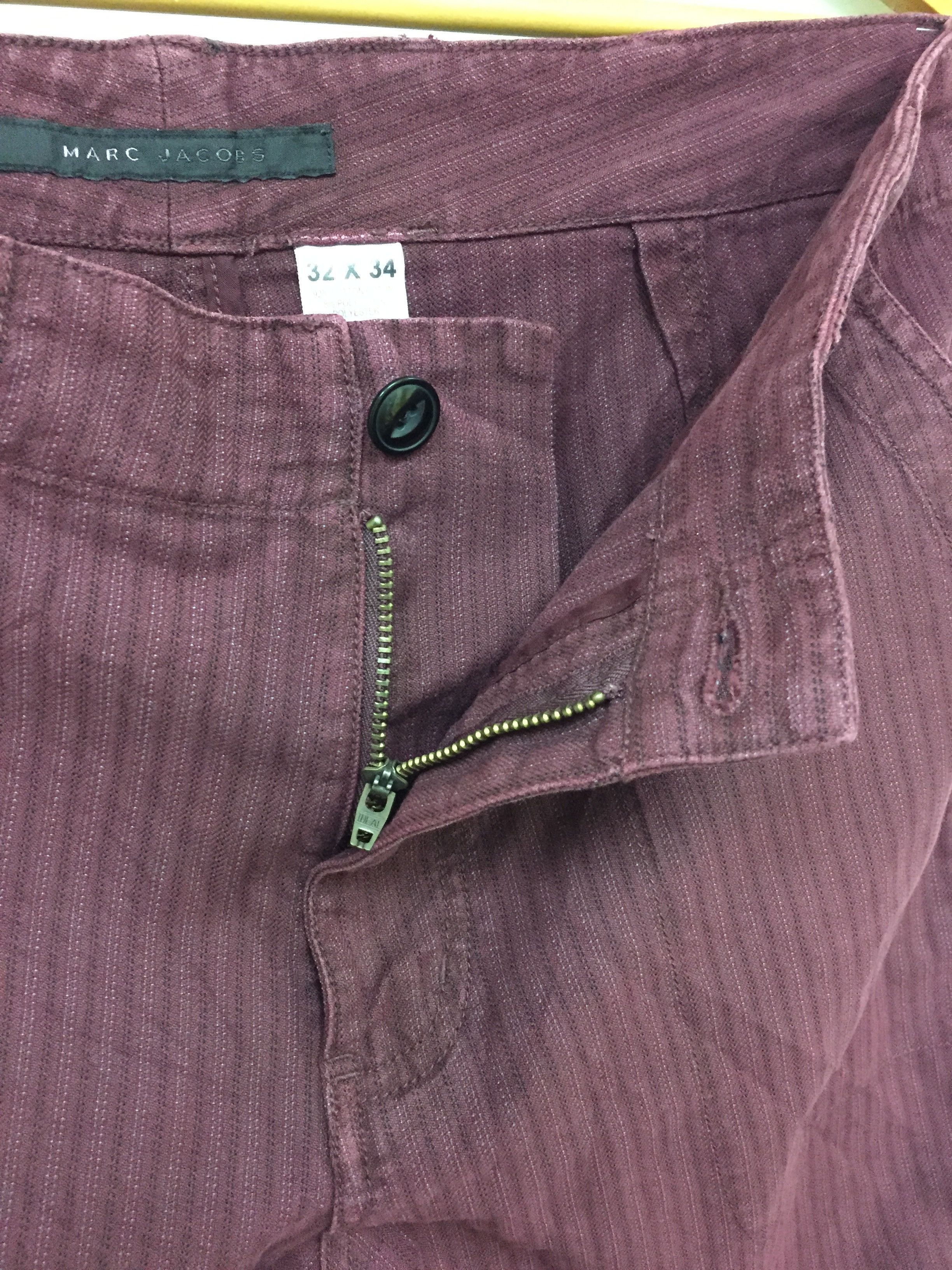 Marc Jacobs × Vintage MARC JACOBS herringbone hickory maroon pant Size US 33 - 6 Thumbnail