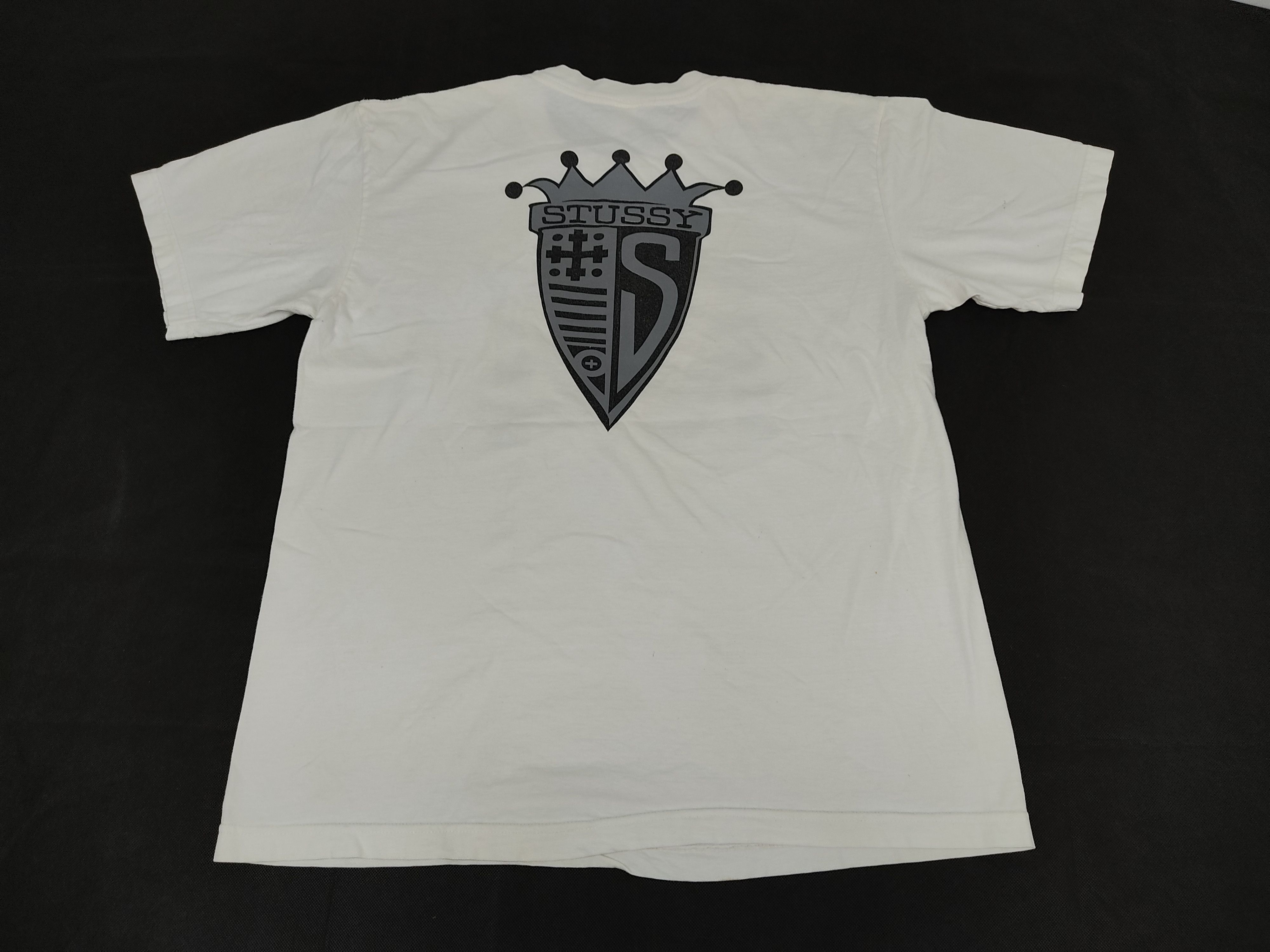 Stussy Rare Stussy no. 4 King Crown Cross Logo Tee Size US L / EU 52-54 / 3 - 2 Thumbnail