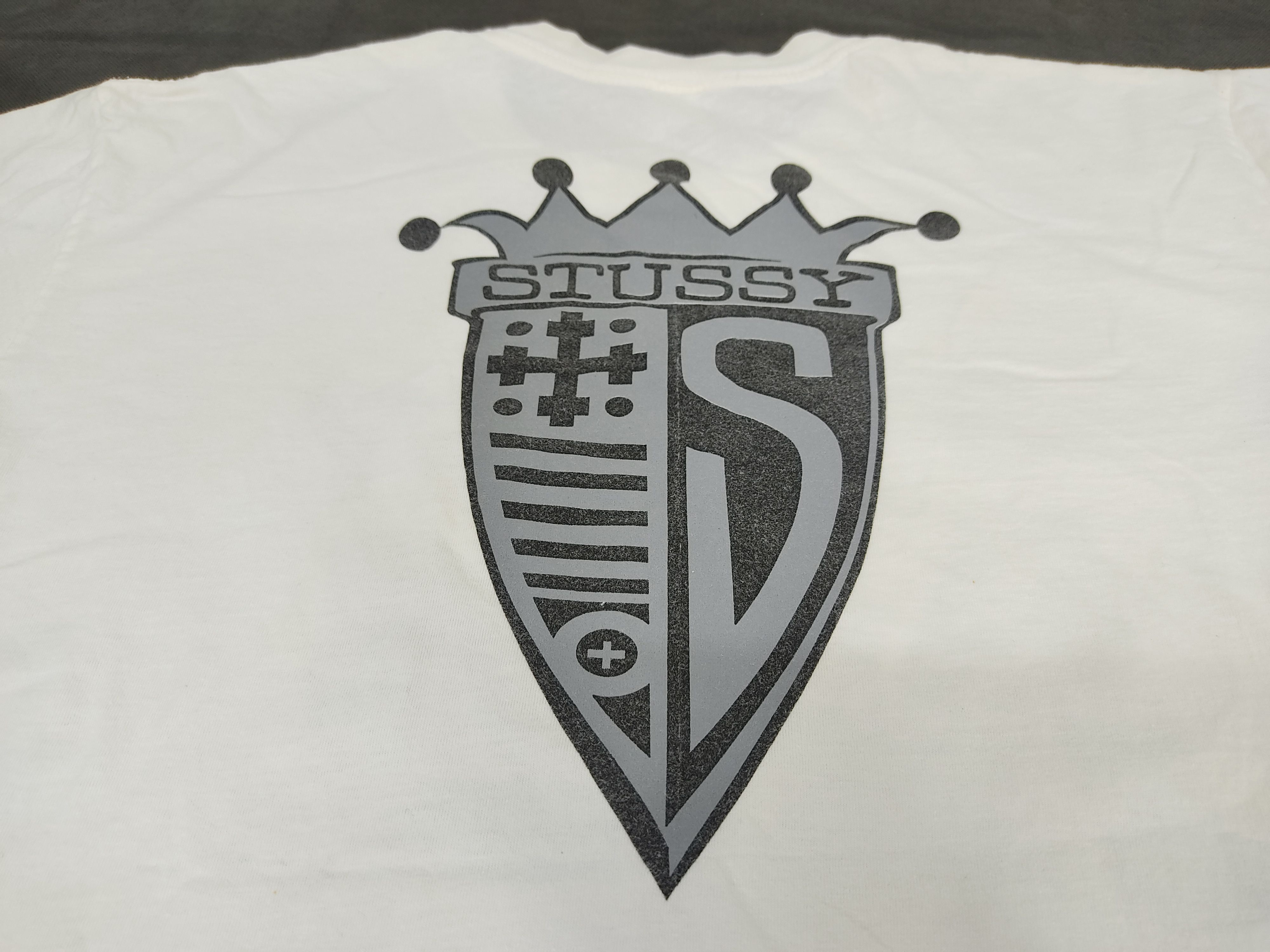 Stussy Rare Stussy no. 4 King Crown Cross Logo Tee Size US L / EU 52-54 / 3 - 6 Thumbnail