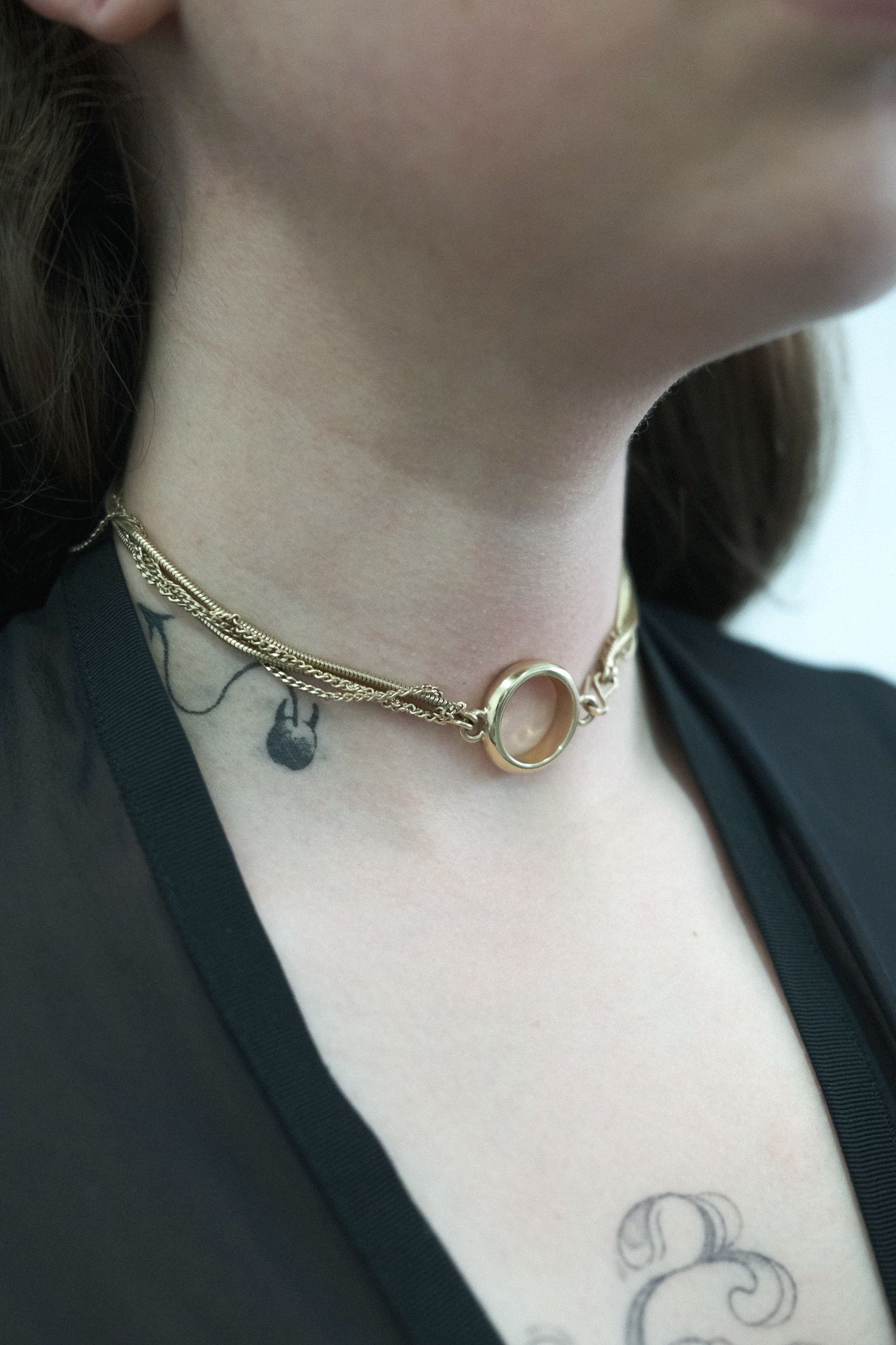 Maison Margiela × Vintage SS2006 Maison Margiela Multi Chain Choker Ring Necklace Size ONE SIZE - 1 Thumbnail