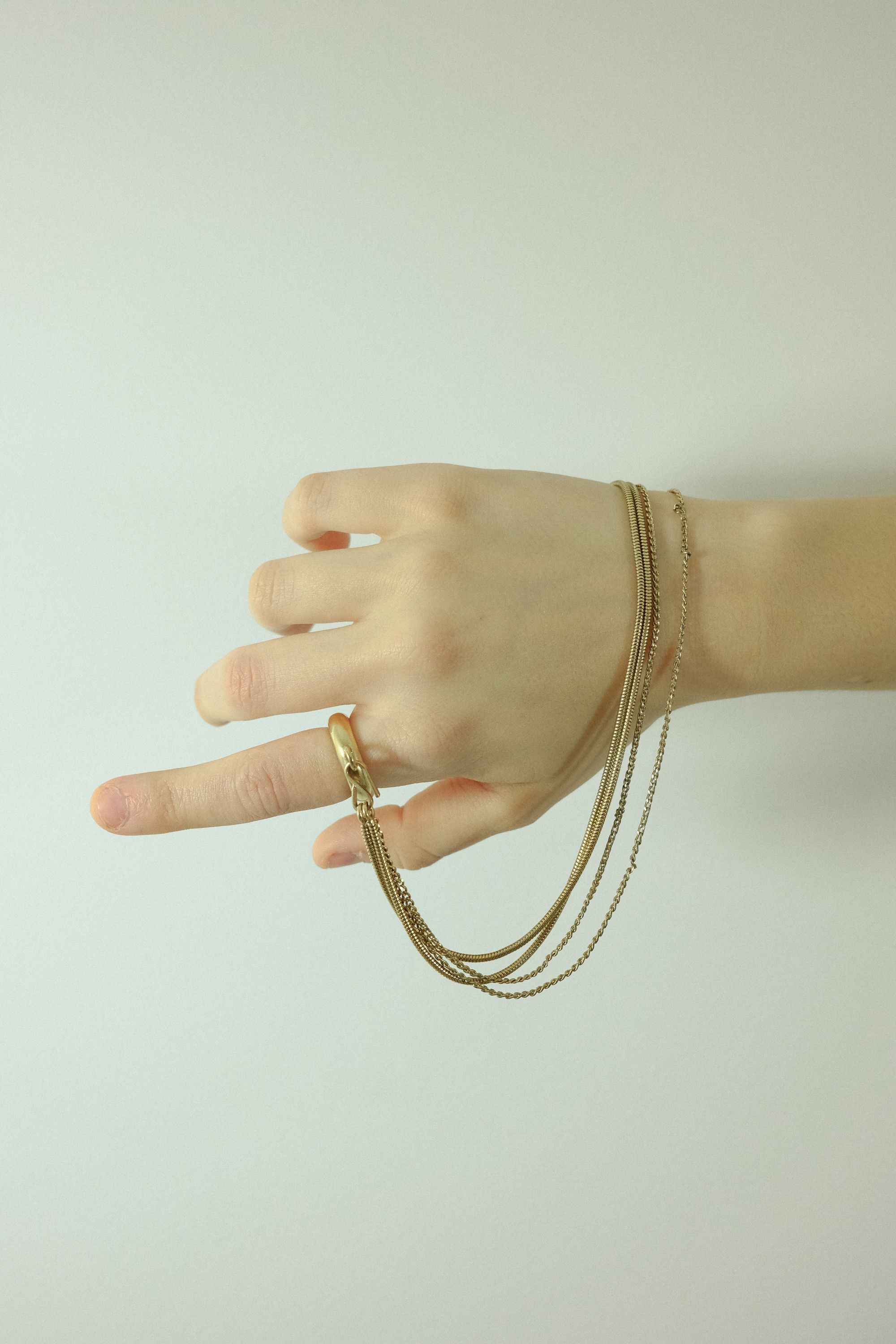 Maison Margiela × Vintage SS2006 Maison Margiela Multi Chain Choker Ring Necklace Size ONE SIZE - 2 Thumbnail