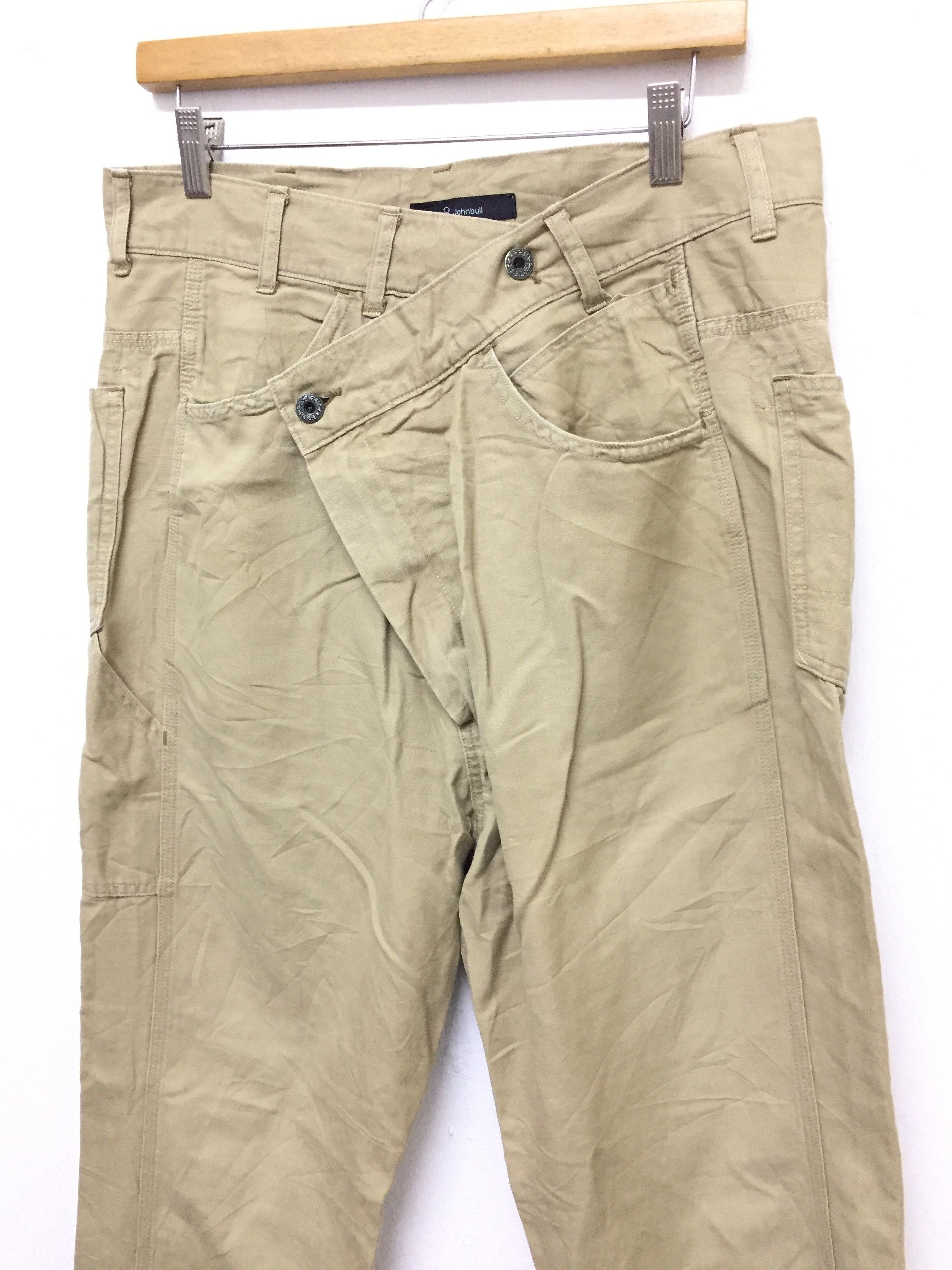 Japanese Brand × Johnbull Asymmetrical waits baggy pants Size US 32 / EU 48 - 4 Thumbnail
