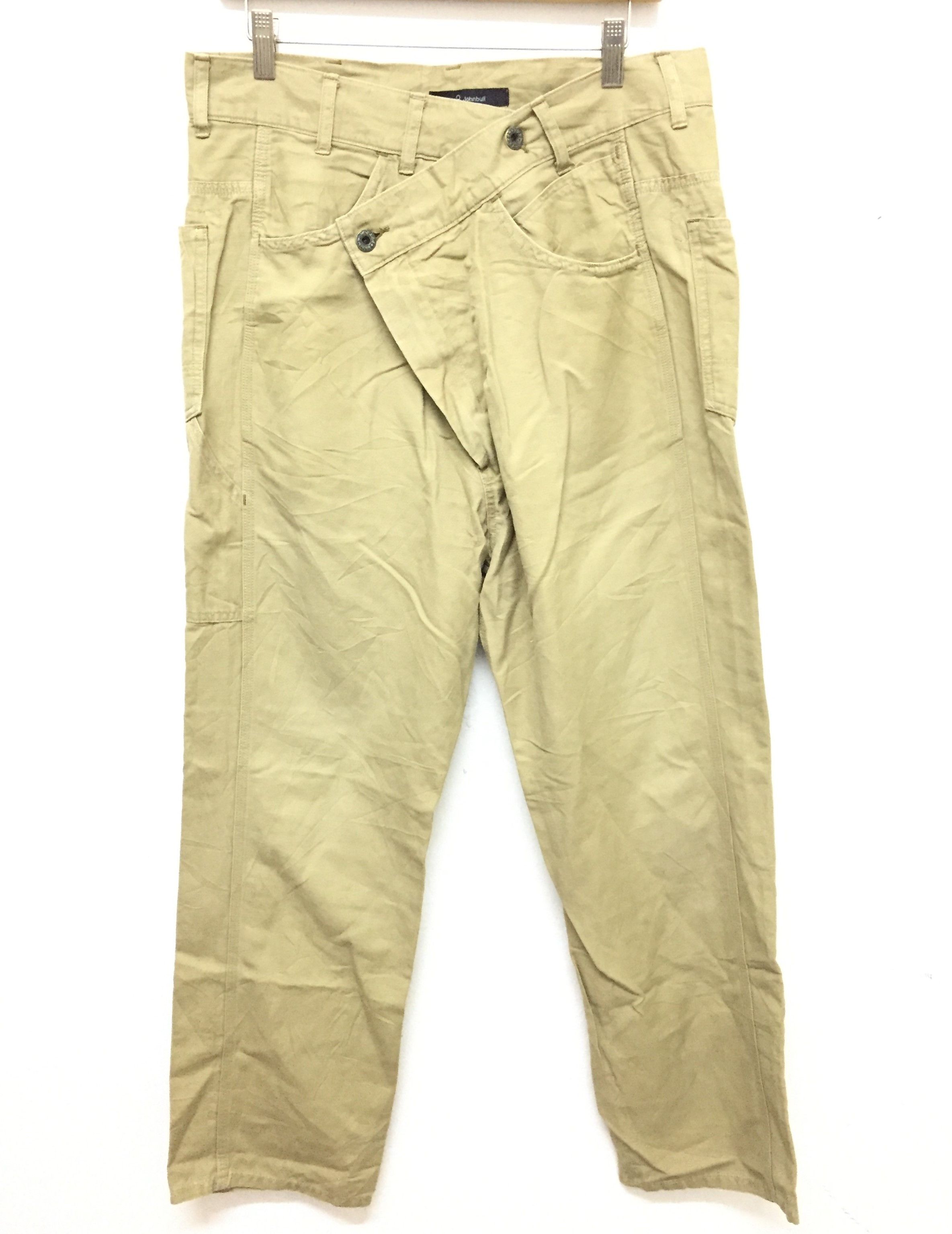 Japanese Brand × Johnbull Asymmetrical waits baggy pants Size US 32 / EU 48 - 3 Thumbnail