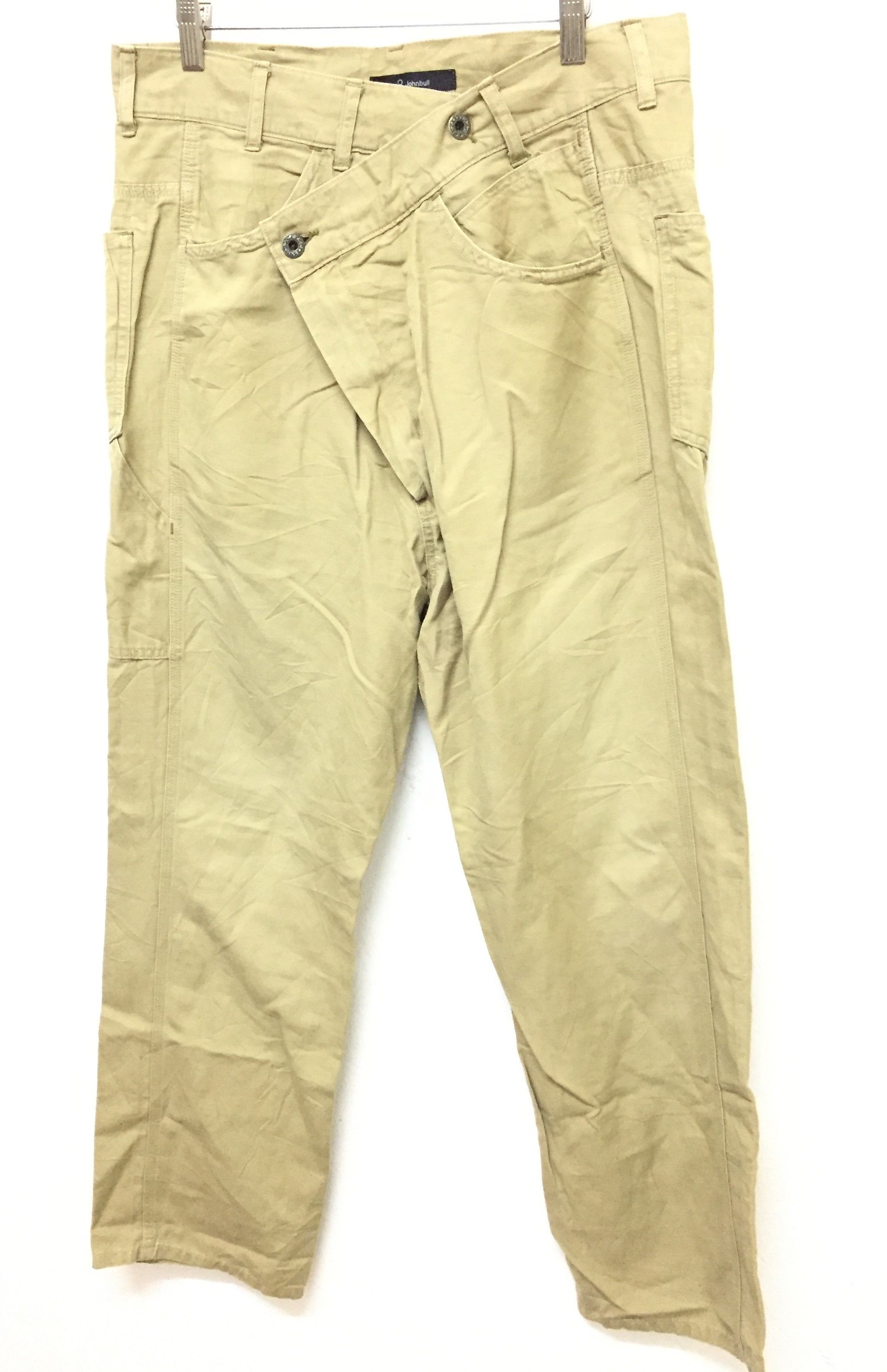 Japanese Brand × Johnbull Asymmetrical waits baggy pants Size US 32 / EU 48 - 2 Thumbnail