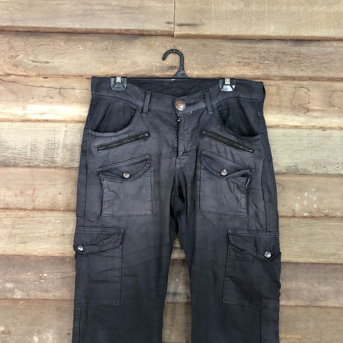 Lee DLL Lee Black Multipocket Tactical Cargo Pants #c978 Size US 31 - 2 Thumbnail