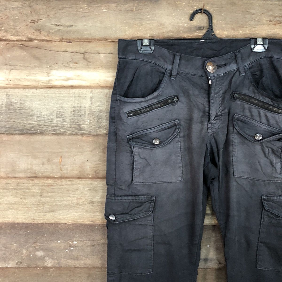 Lee DLL Lee Black Multipocket Tactical Cargo Pants #c978 Size US 31 - 6 Thumbnail