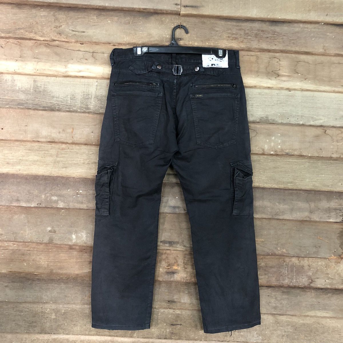 Lee DLL Lee Black Multipocket Tactical Cargo Pants #c978 Size US 31 - 9 Thumbnail