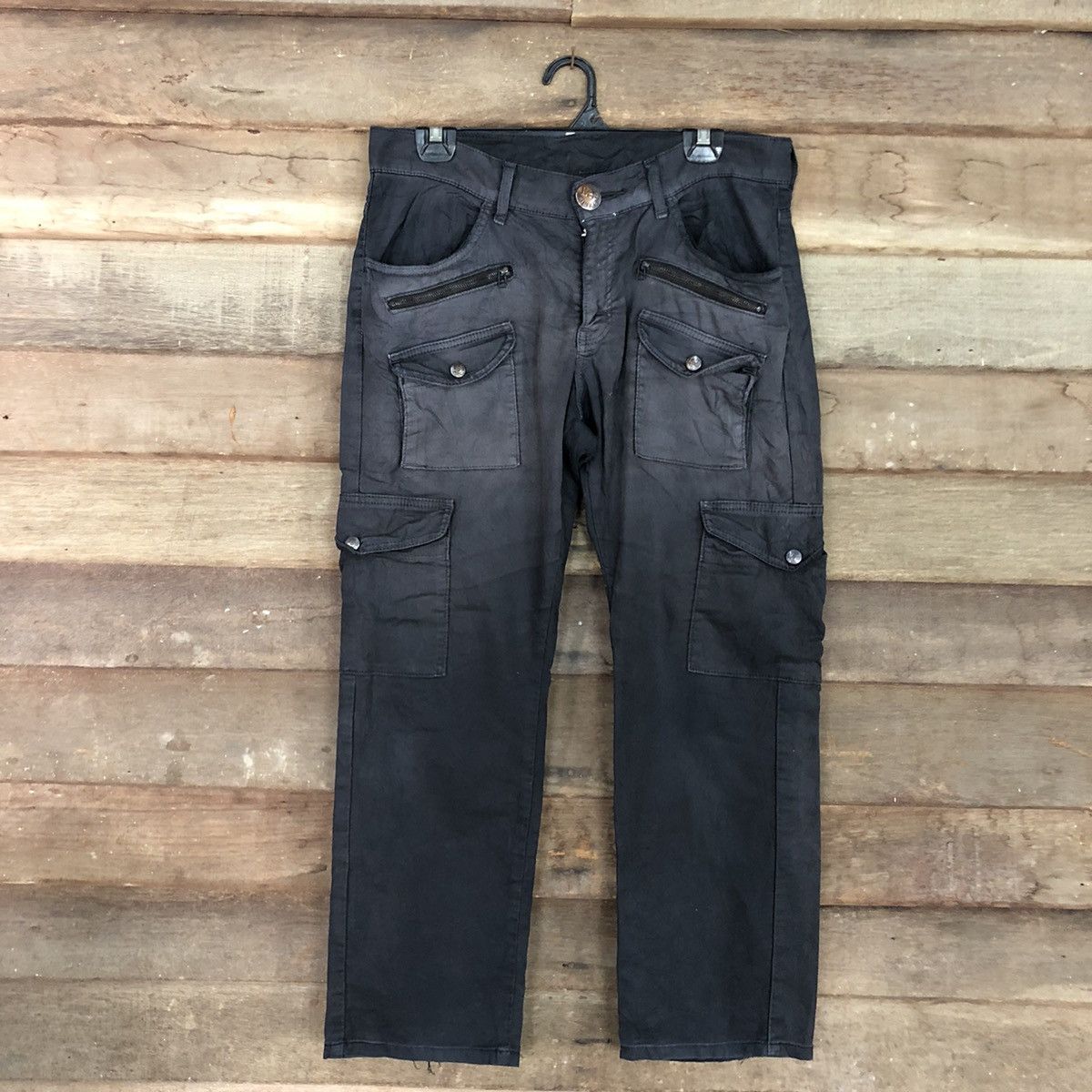 Lee DLL Lee Black Multipocket Tactical Cargo Pants #c978 Size US 31 - 1 Thumbnail